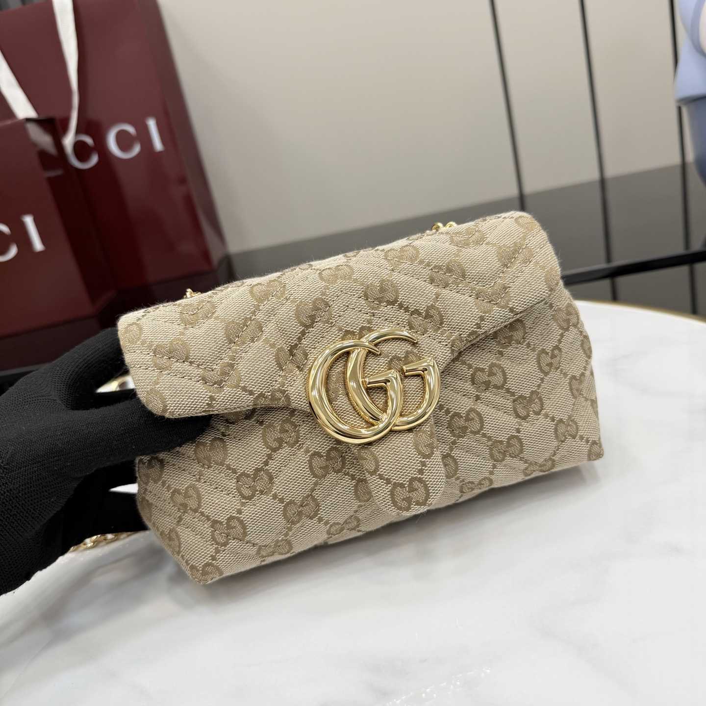 Gucci GG Marmont Mini Shoulder Bag - DopestKickz