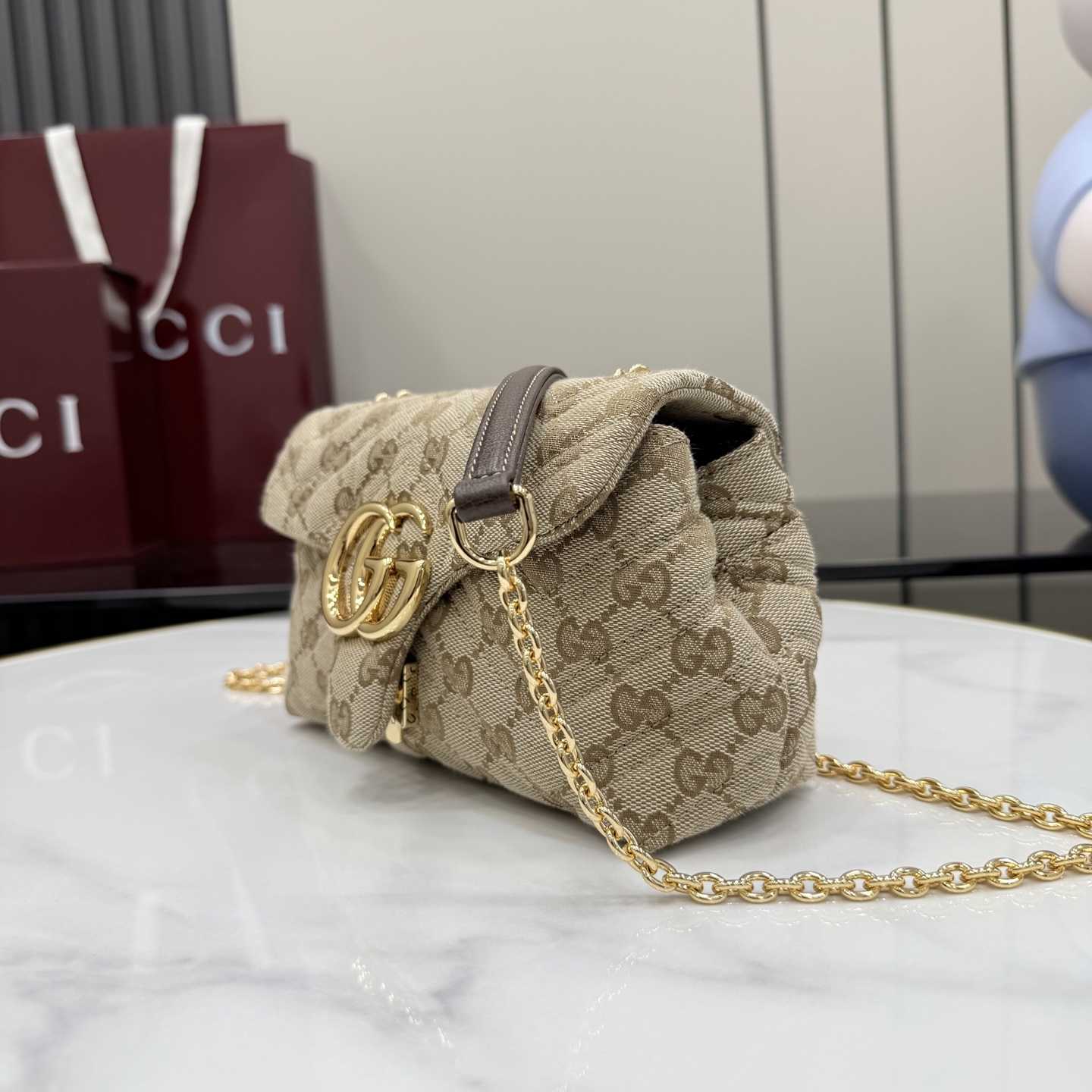 Gucci GG Marmont Mini Shoulder Bag - DopestKickz
