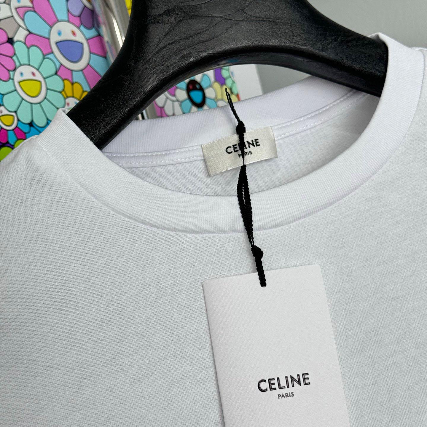 Celine Loose t-shirt IN Cotton Jersey - DopestKickz
