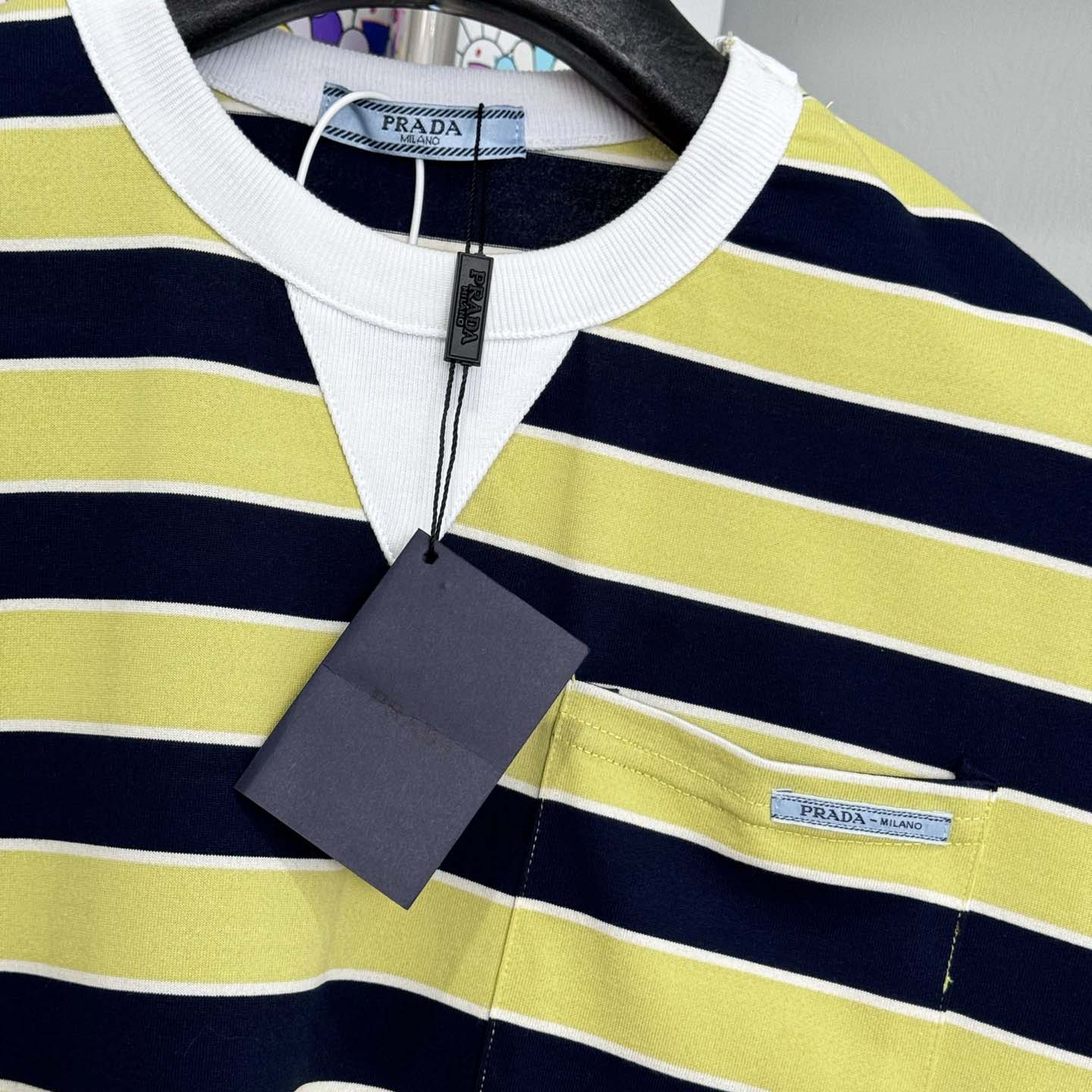 Prada Oversized Striped Jersey T-shirt - DopestKickz