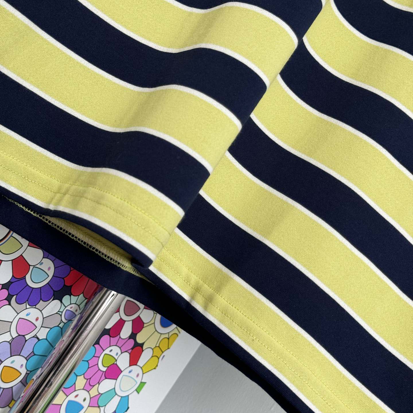 Prada Oversized Striped Jersey T-shirt - DopestKickz