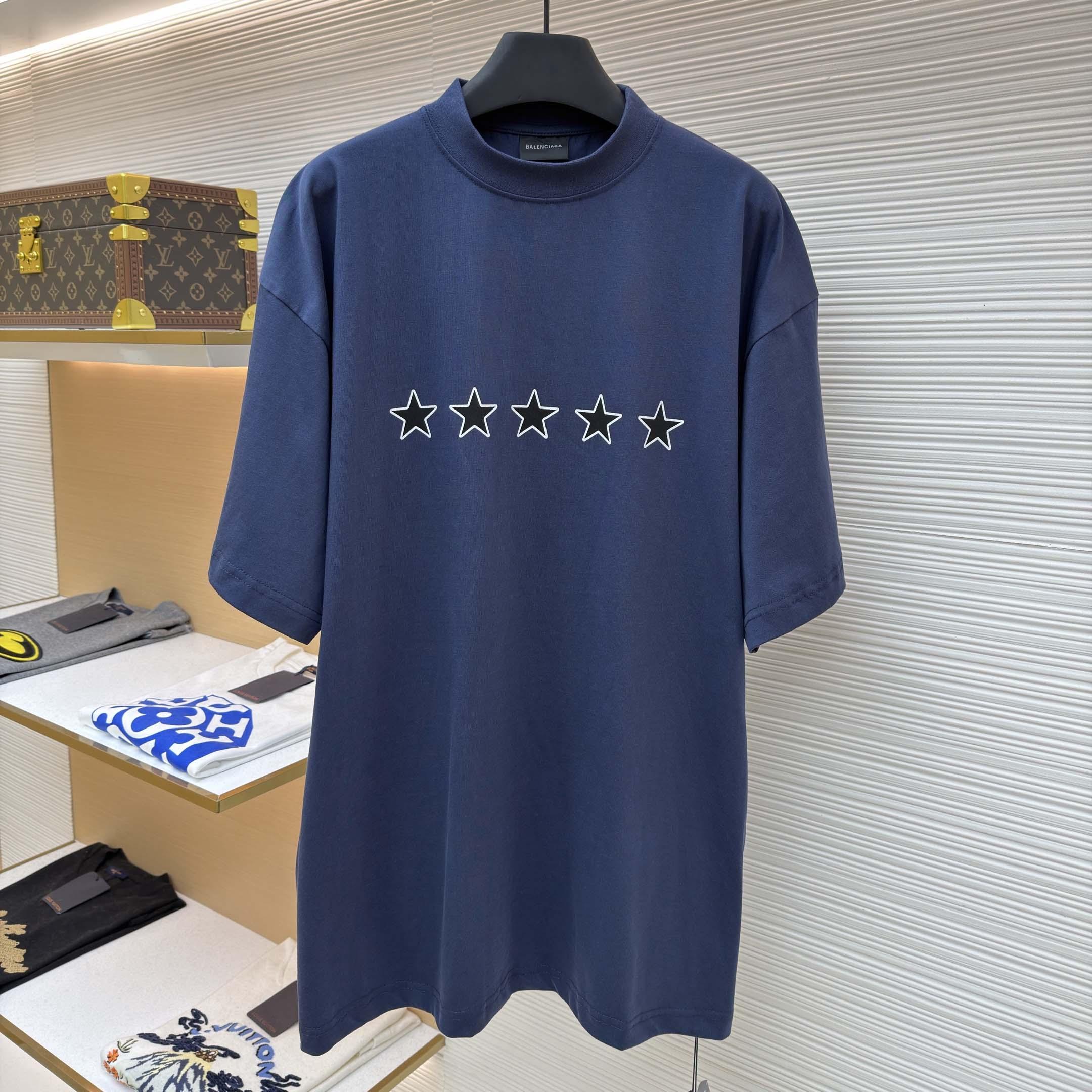 Balenciaga Star-print T-shirt - DopestKickz