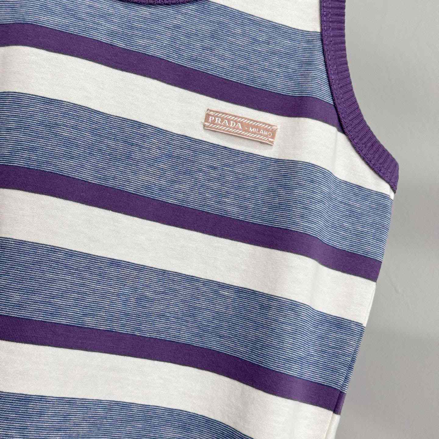 Prada Bayadere Stripe Jersey Tank Top - DopestKickz