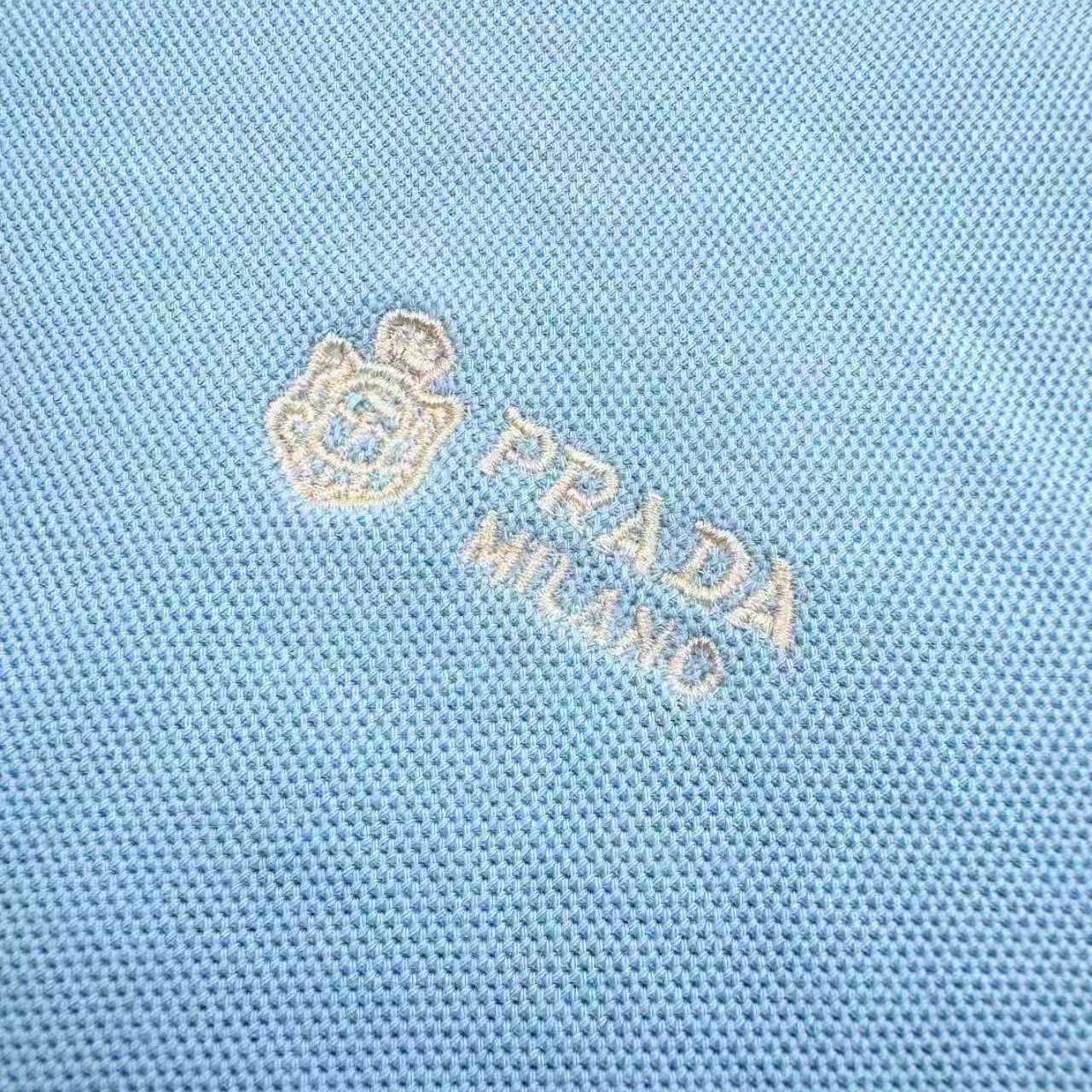 Prada Logo-appliqué Polo Shirt - DopestKickz