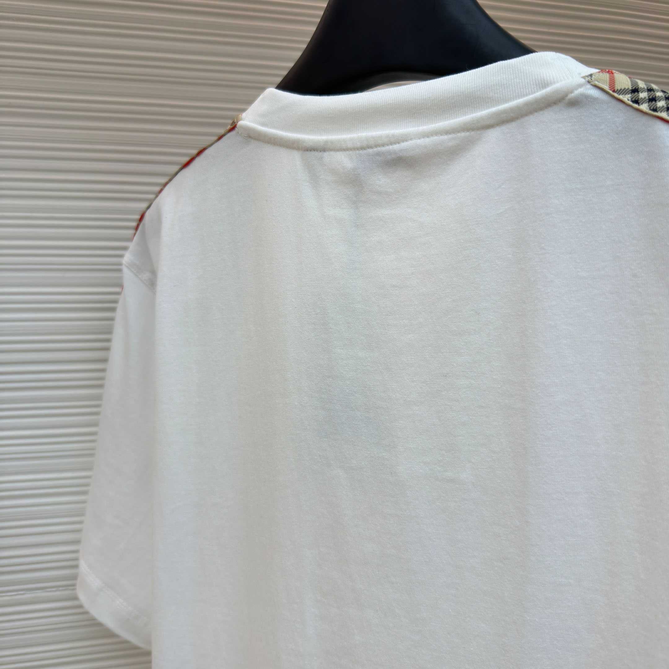 Burberry Check Trim Cotton T-shirt - DopestKickz