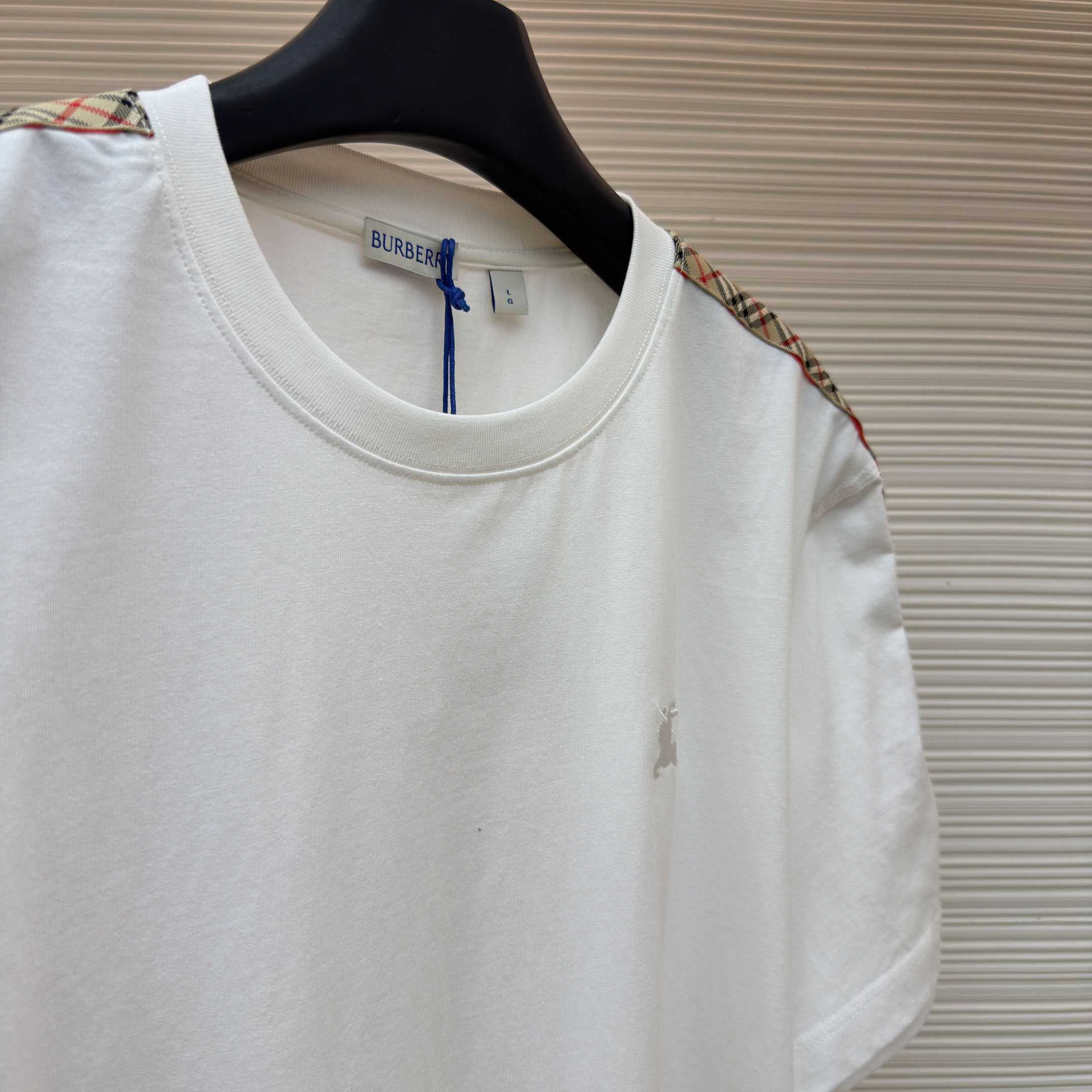 Burberry Check Trim Cotton T-shirt - DopestKickz