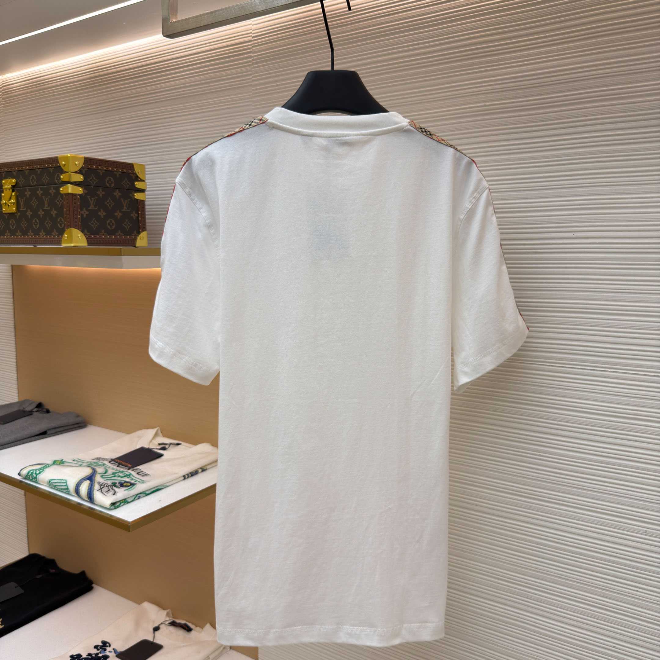 Burberry Check Trim Cotton T-shirt - DopestKickz