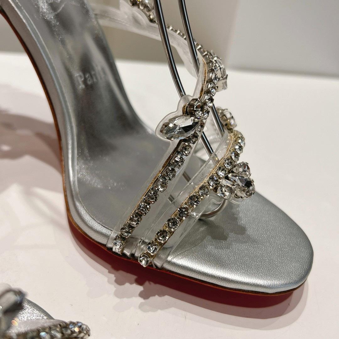 Christian Louboutin Joli Queen Embellished Sandals - DopestKickz