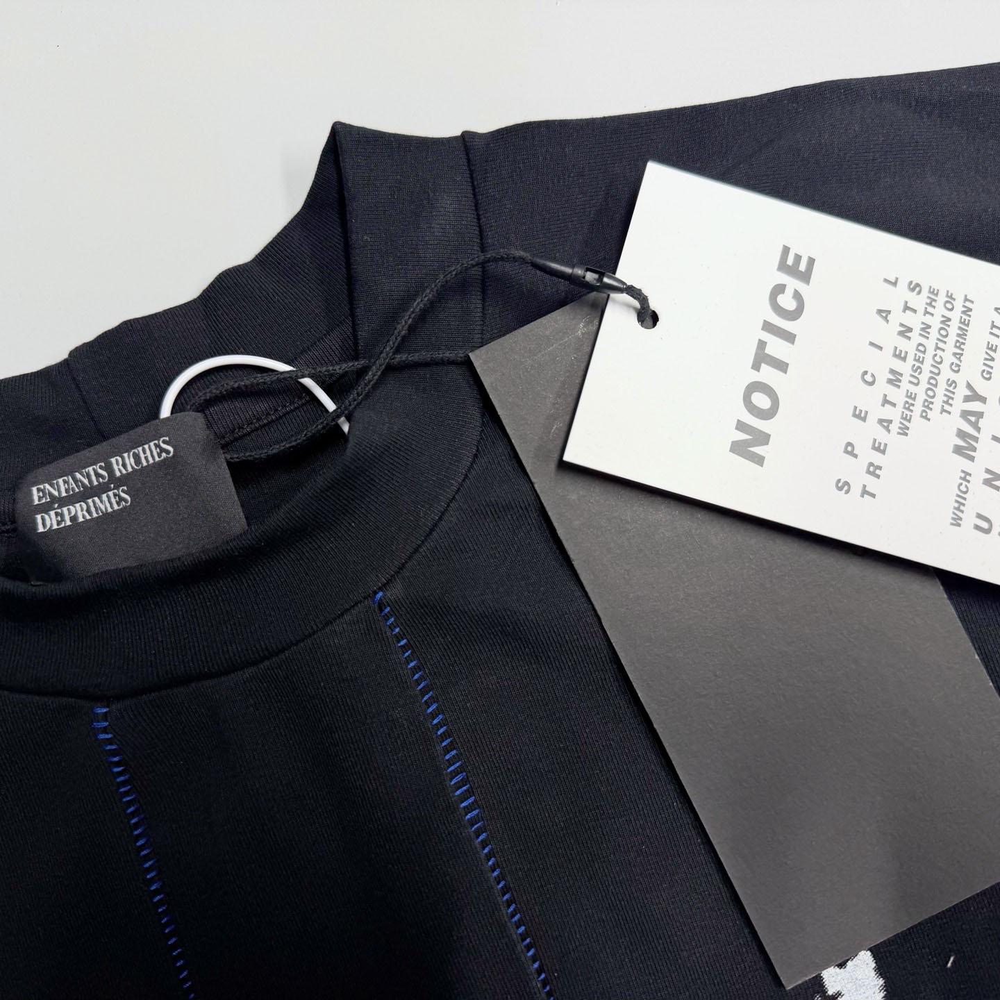 Enfants Riches Deprimes Anton/Hopper Assemblage Raglan T-Shirt 'Faded Black' - DopestKickz