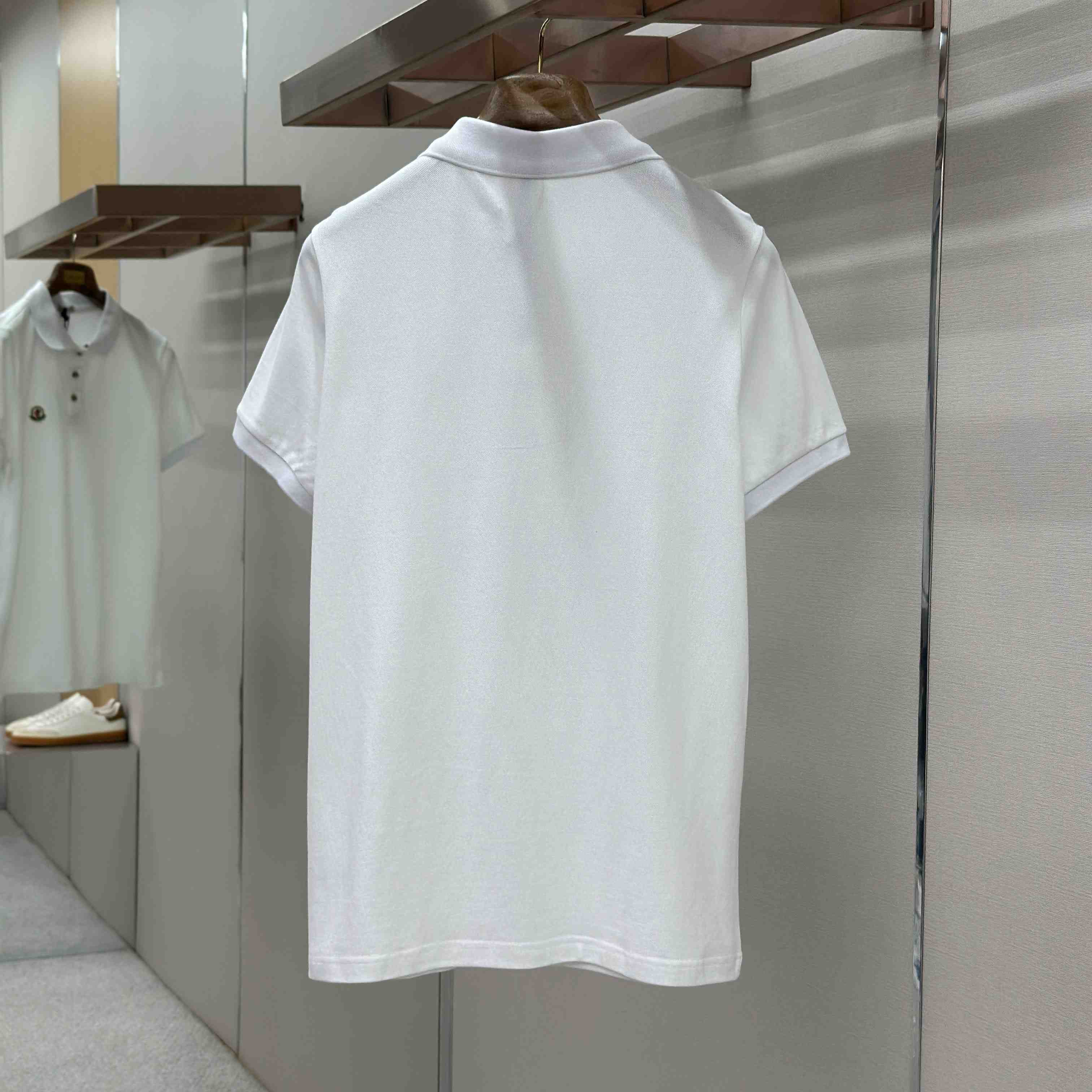 Moncler Logo Patch Cotton Polo Shirt - DopestKickz