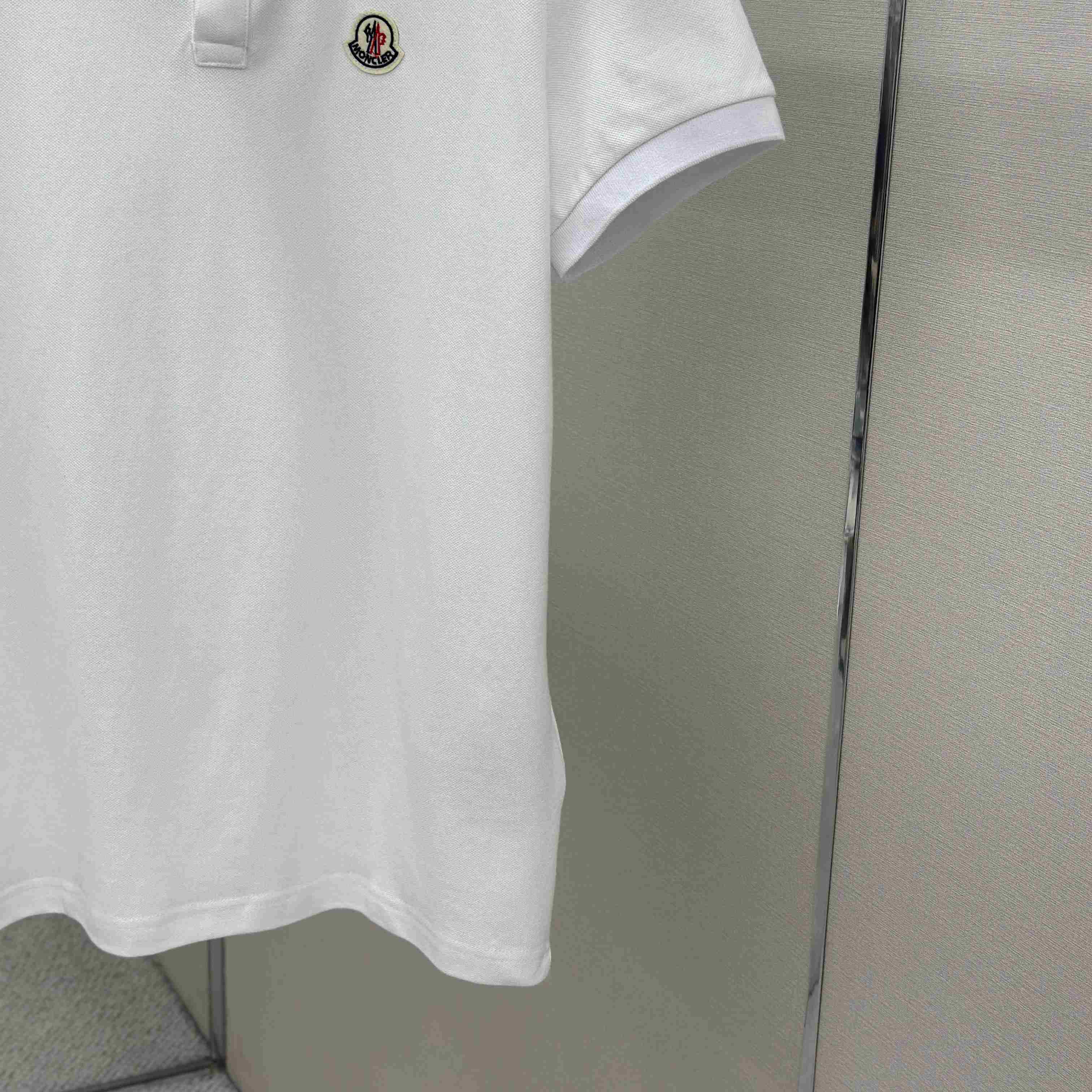 Moncler Logo Patch Cotton Polo Shirt - DopestKickz