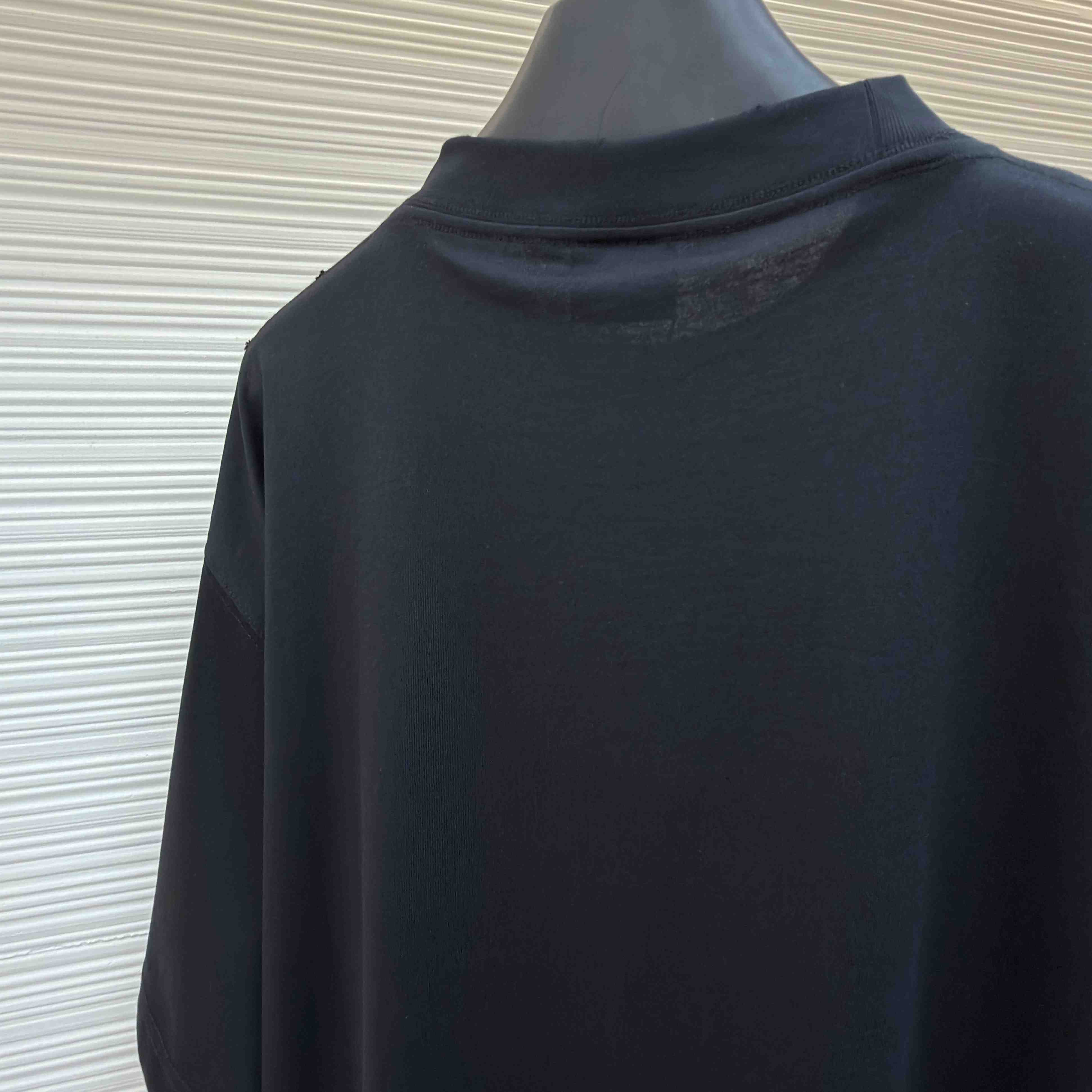 Balenciaga Paris Thunderstorm Oversized T-shirt In Black - DopestKickz