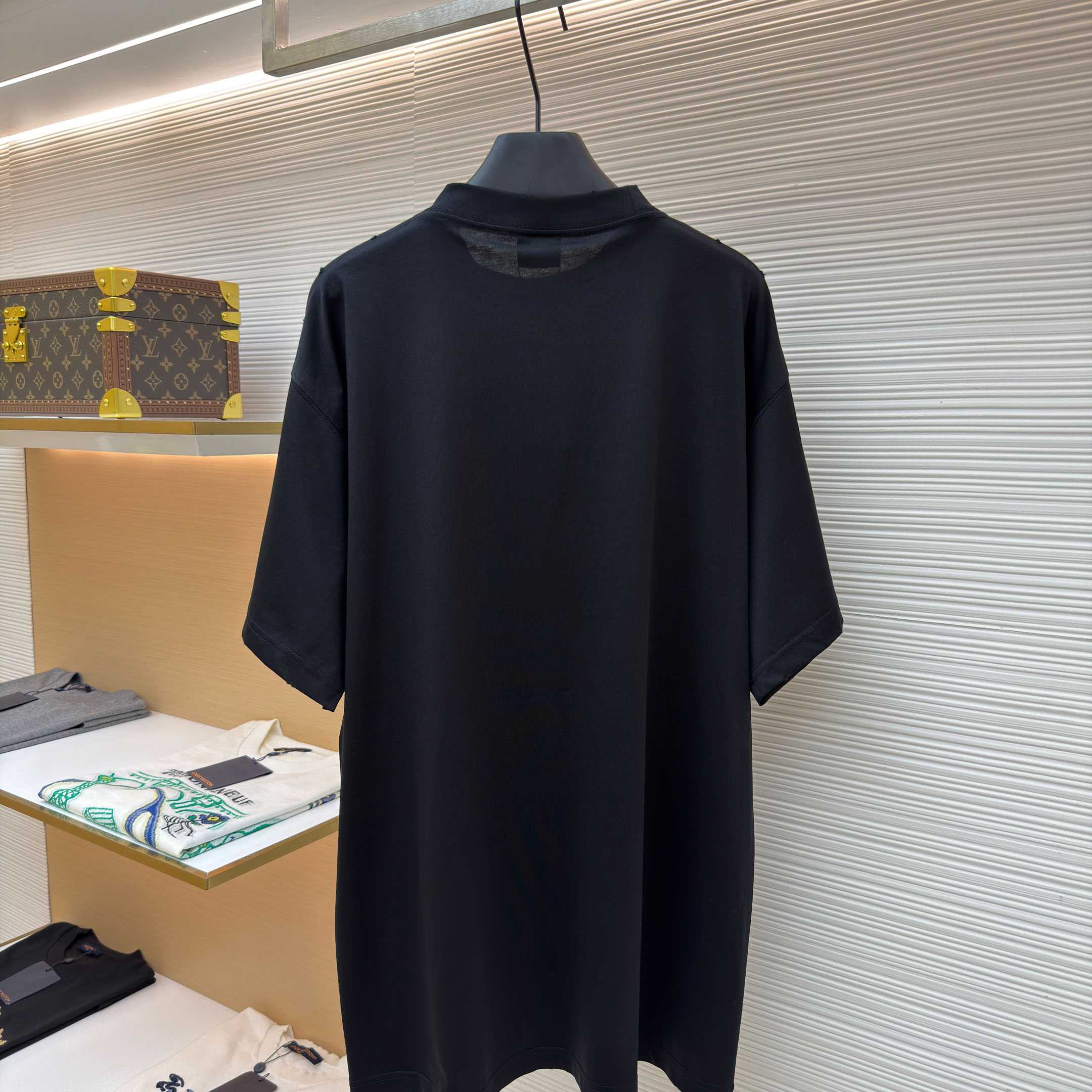 Balenciaga Paris Thunderstorm Oversized T-shirt In Black - DopestKickz