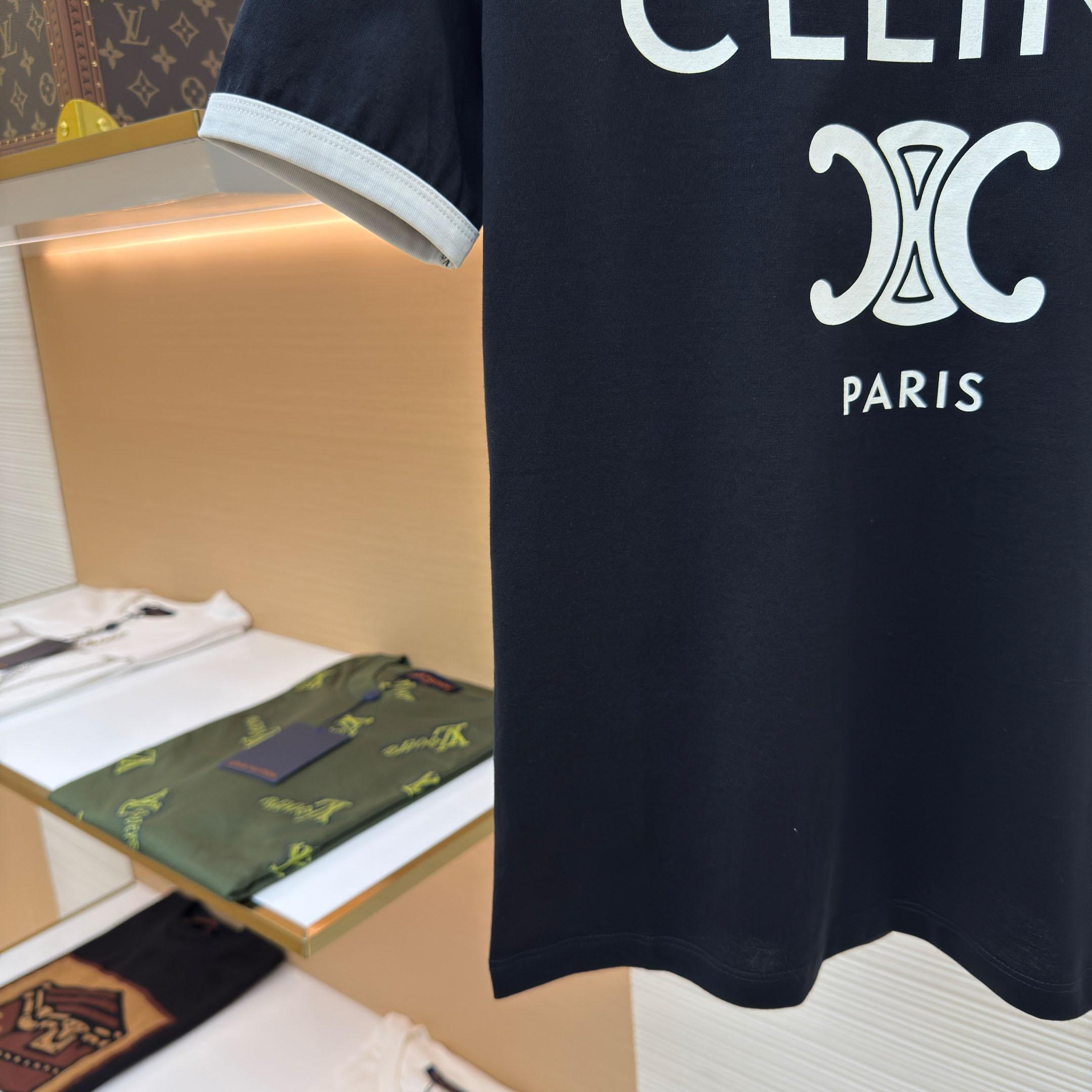 celine Paris T-shirt In Cotton Jersey - DopestKickz