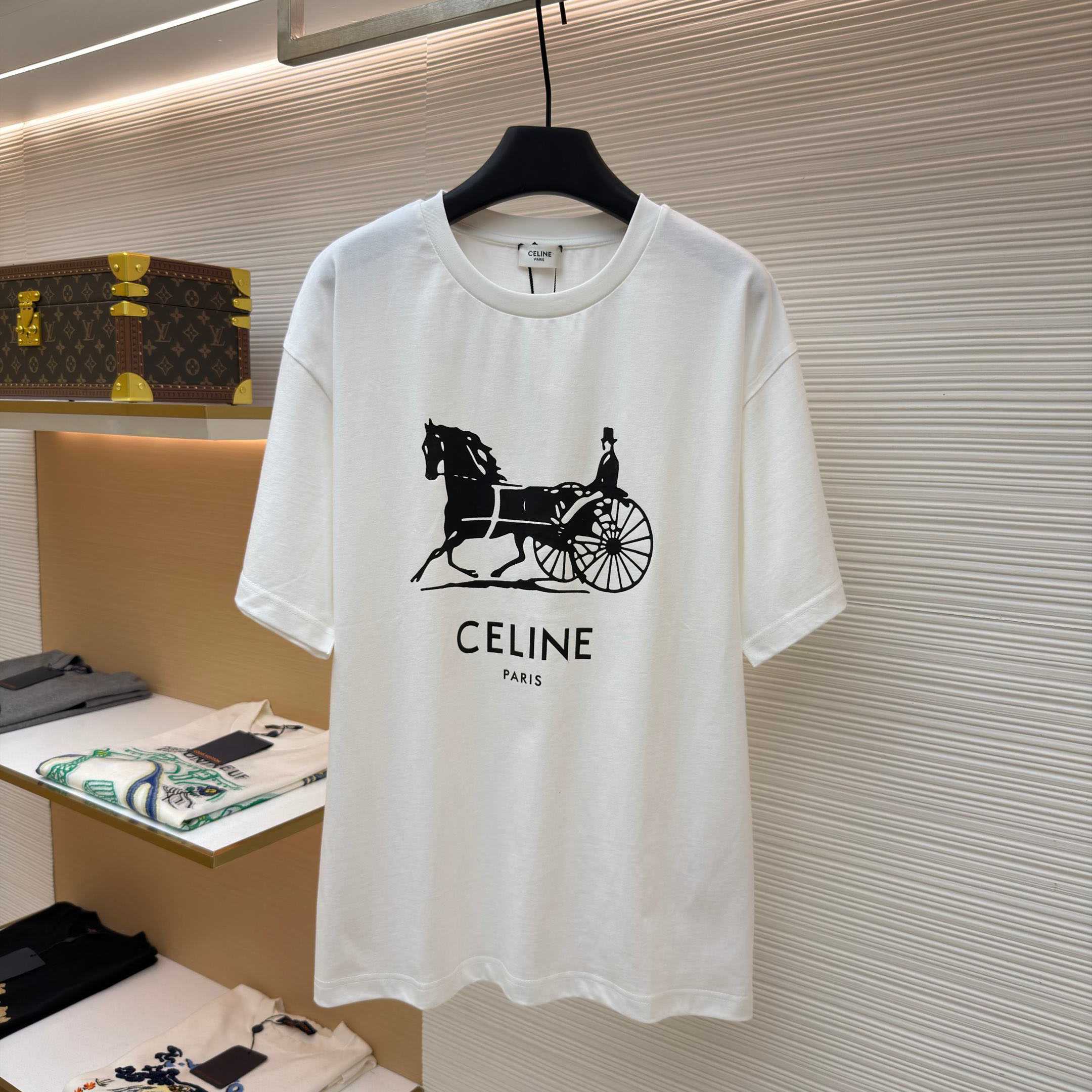 Celine T-shirt IN Cotton Jersey - DopestKickz