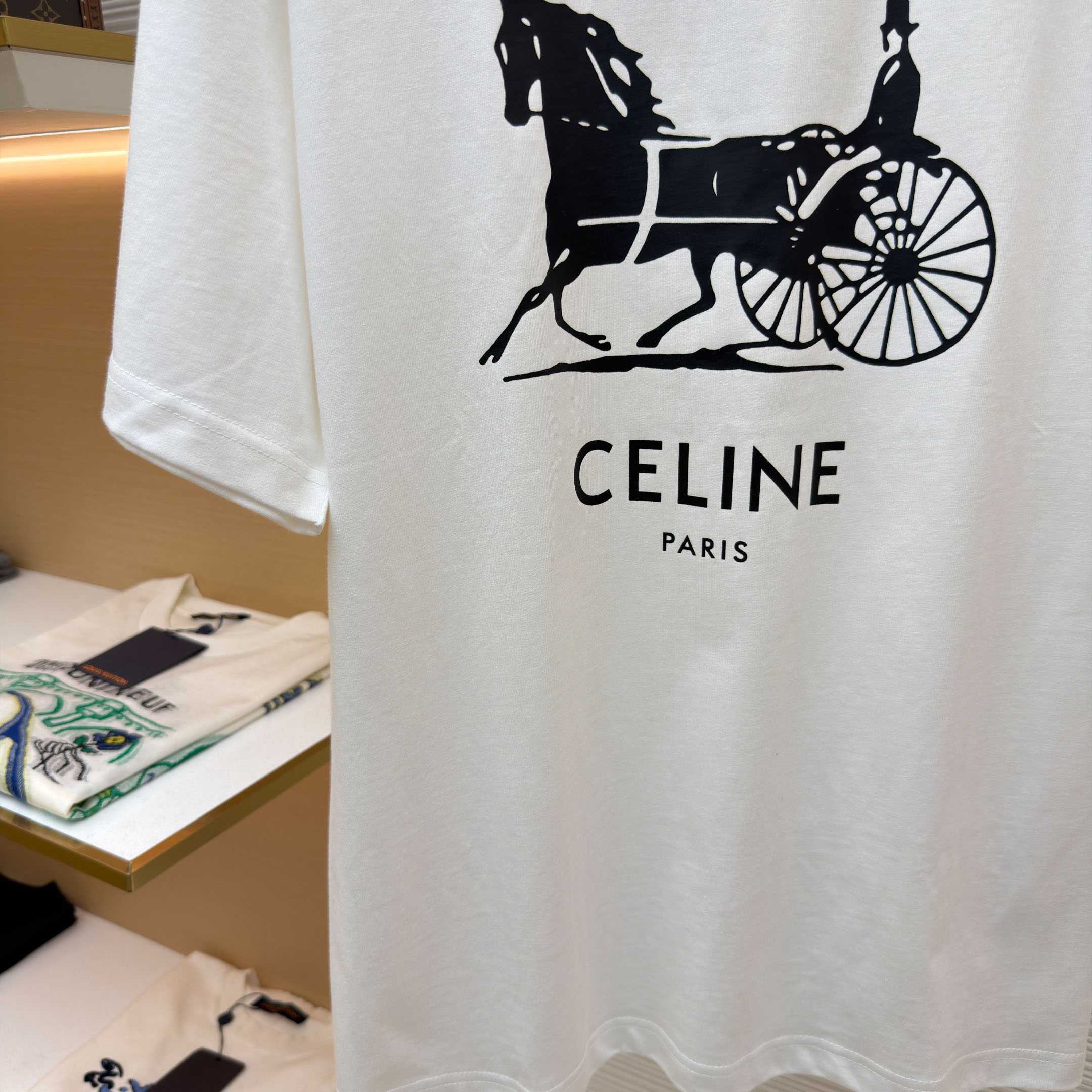 Celine T-shirt IN Cotton Jersey - DopestKickz