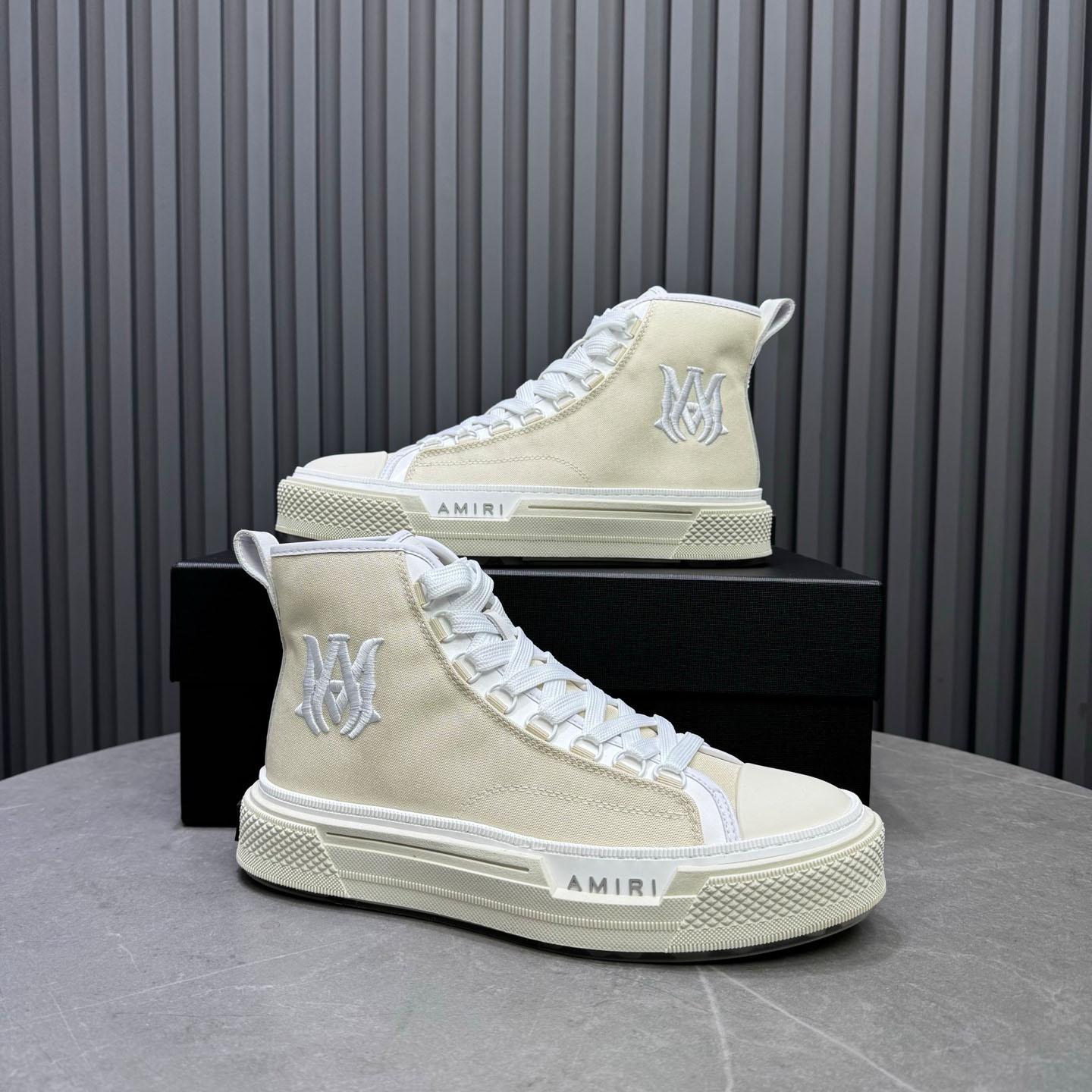 Amiri M.A. Logo Court High 'Alabaster' - DopestKickz