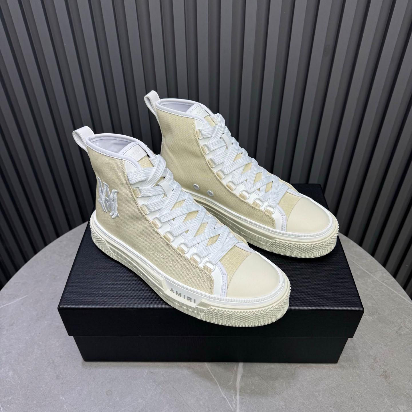 Amiri M.A. Logo Court High 'Alabaster' - DopestKickz