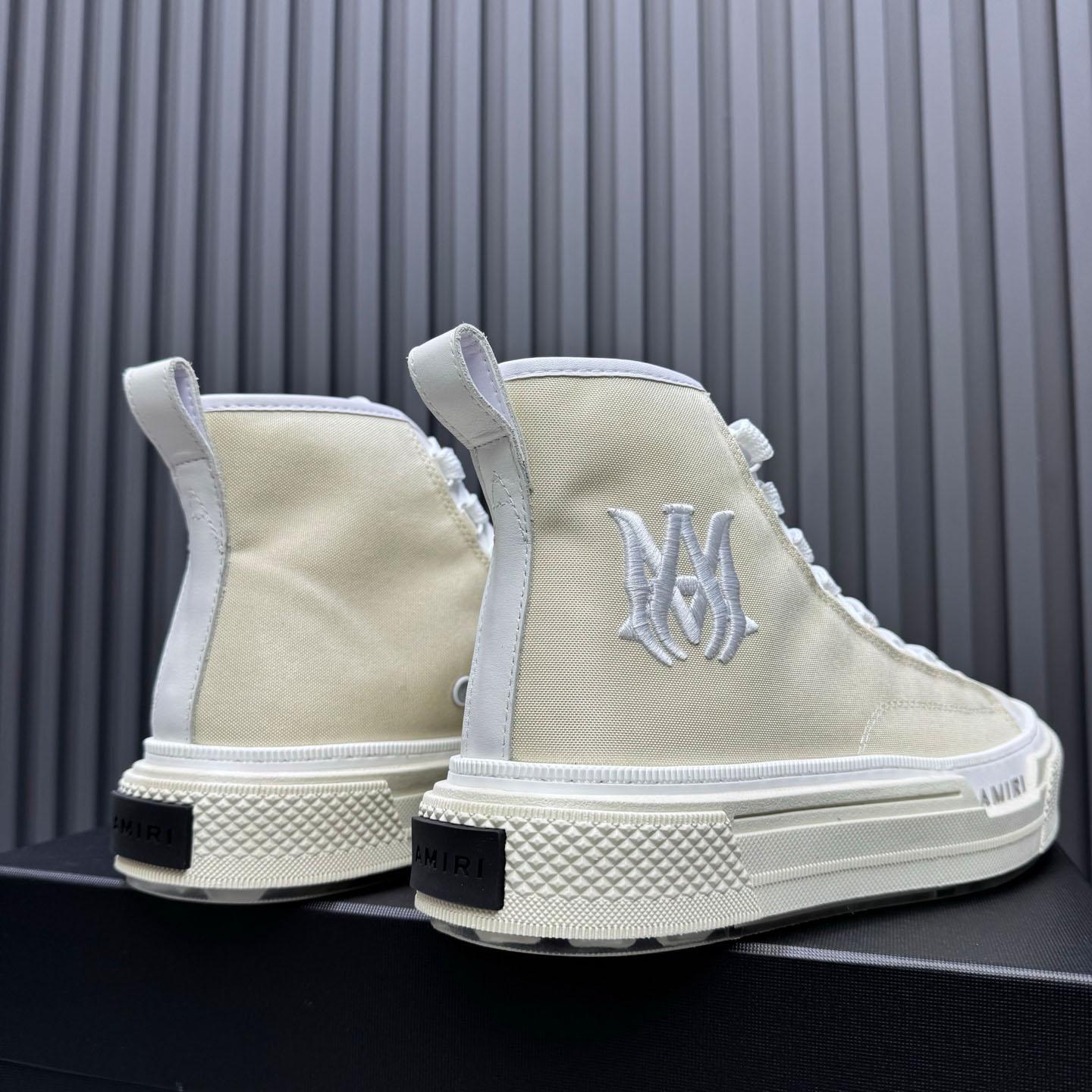 Amiri M.A. Logo Court High 'Alabaster' - DopestKickz