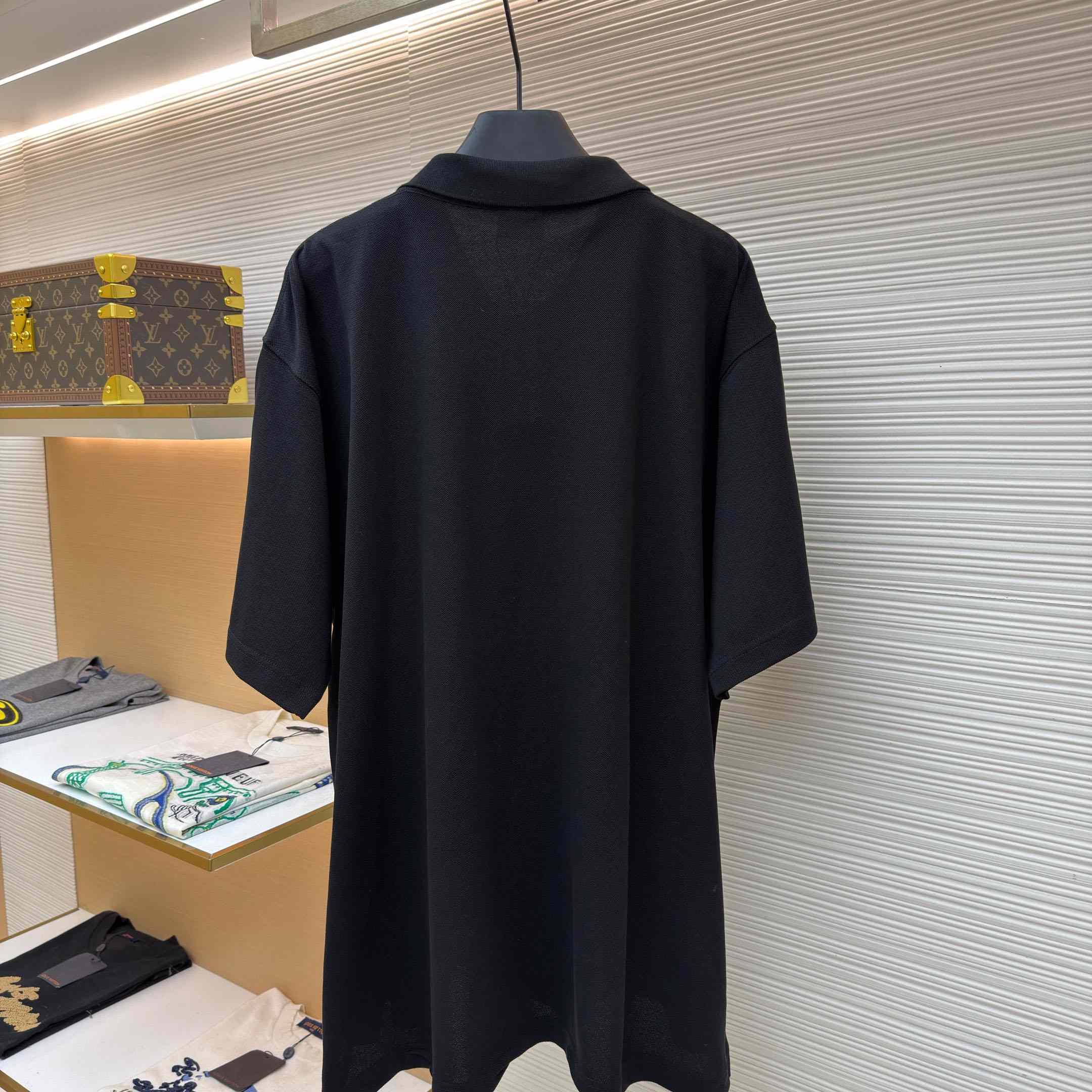 Balenciaga Laurel Classic Regular Polo In Black - DopestKickz