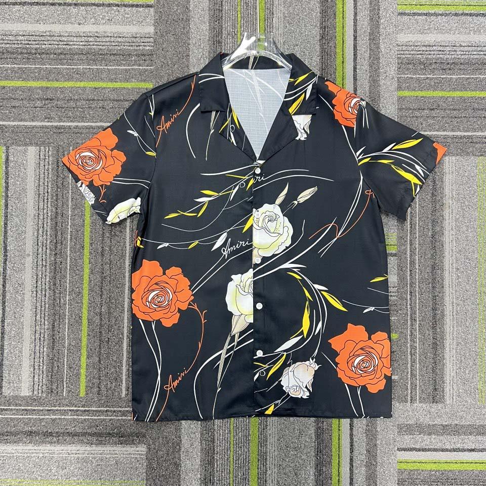 Amiri Floral Camp Shirt 'Black' - DopestKickz