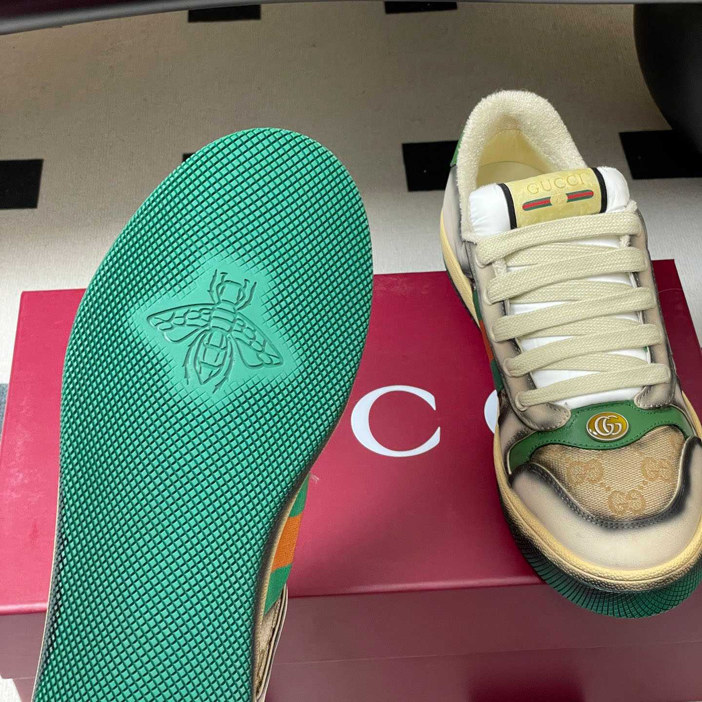 Gucci serigraphy Screener Sneaker - DopestKickz