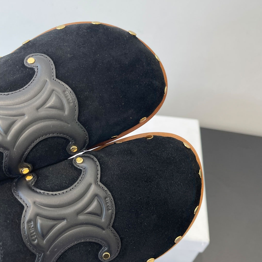 CELINE PITEA CLOG IN Suede Calfskin - DopestKickz
