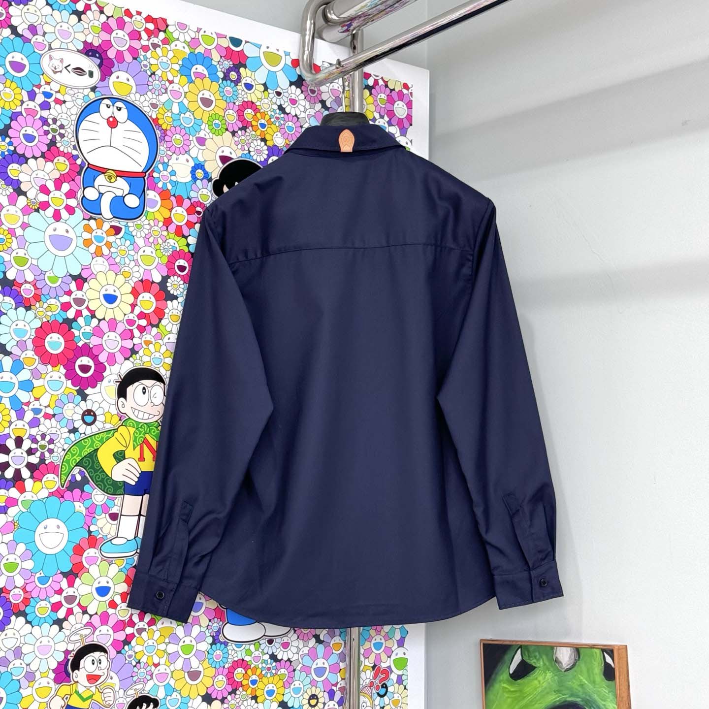 Louis Vuitton Long-Sleeved Cotton-Silk Crepe Shirt  1AJSPT - DopestKickz