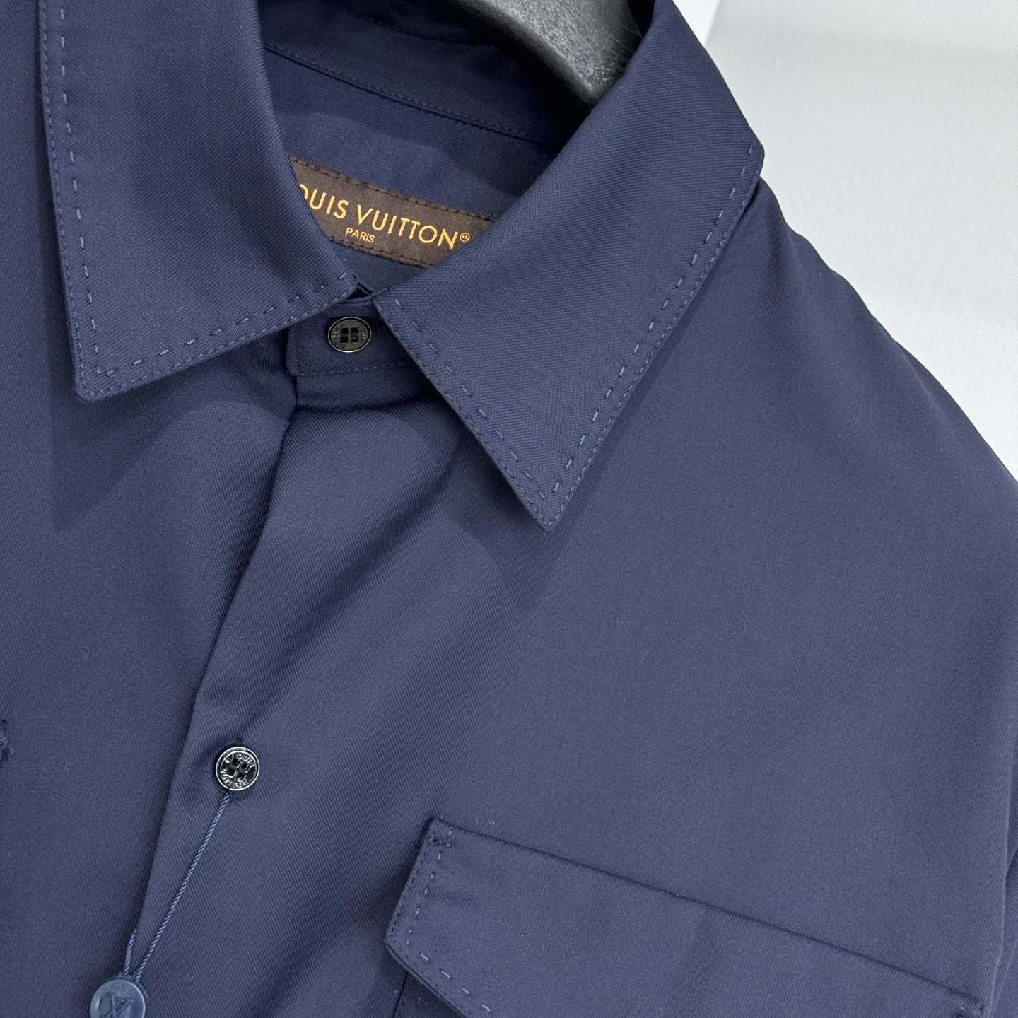 Louis Vuitton Long-Sleeved Cotton-Silk Crepe Shirt  1AJSPT - DopestKickz