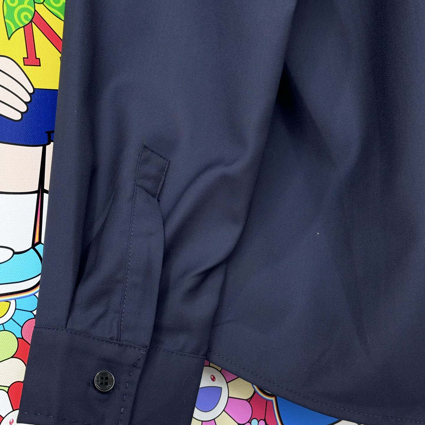 Louis Vuitton Long-Sleeved Cotton-Silk Crepe Shirt  1AJSPT - DopestKickz