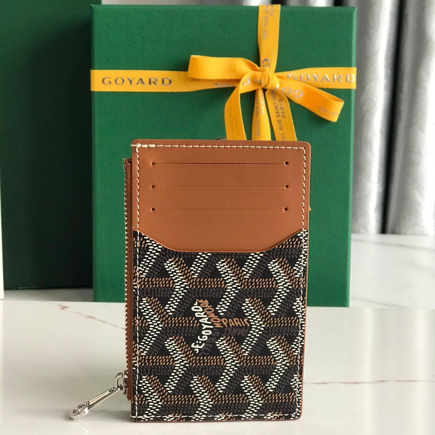 Goyard Bourbon Zipped Card Holder - DopestKickz
