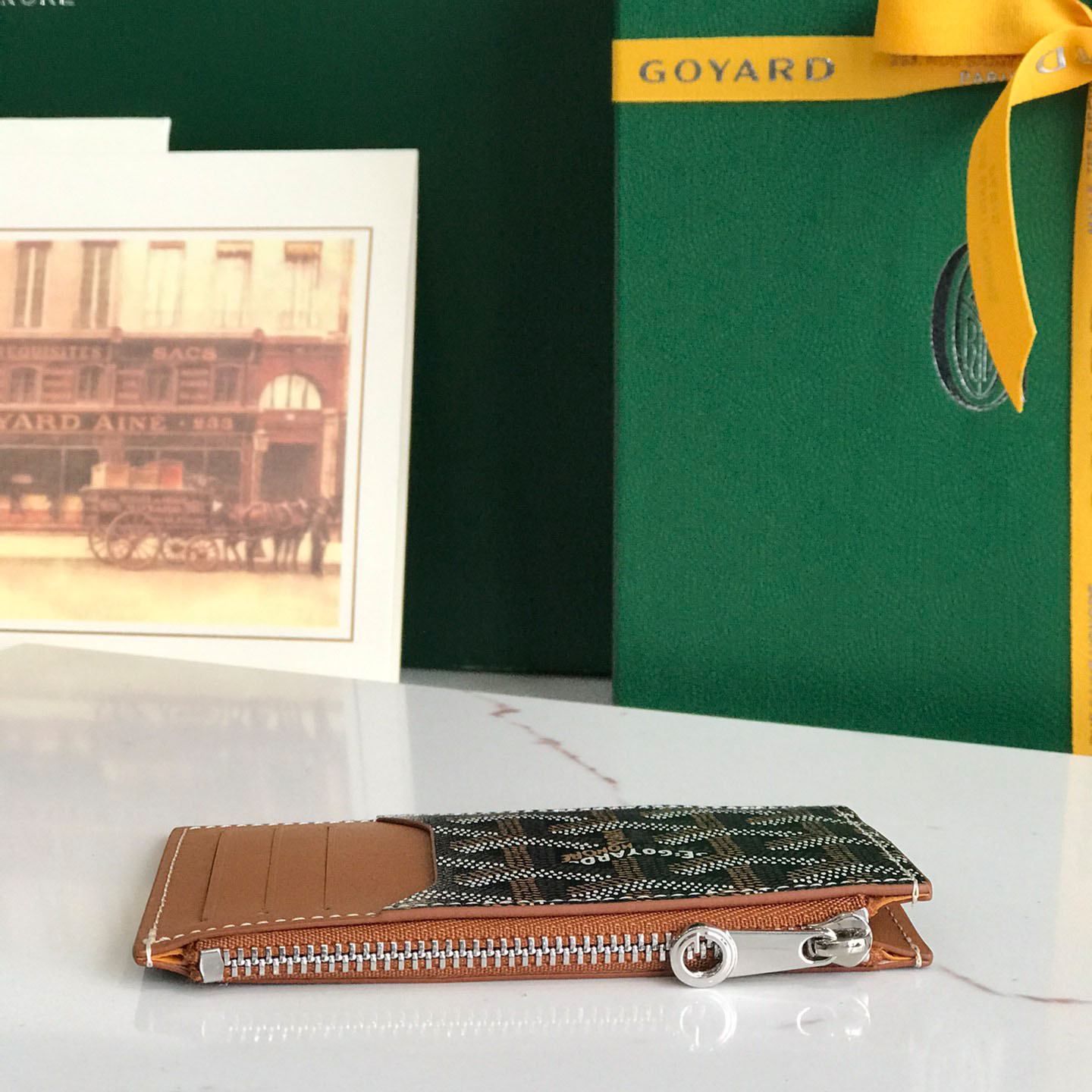 Goyard Bourbon Zipped Card Holder - DopestKickz