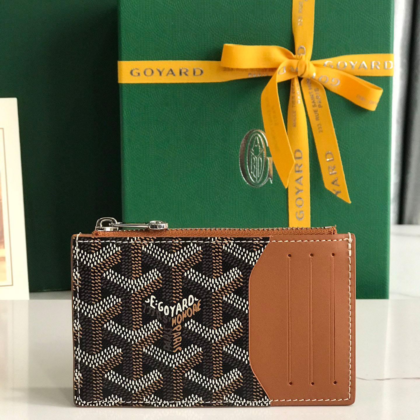 Goyard Bourbon Zipped Card Holder - DopestKickz