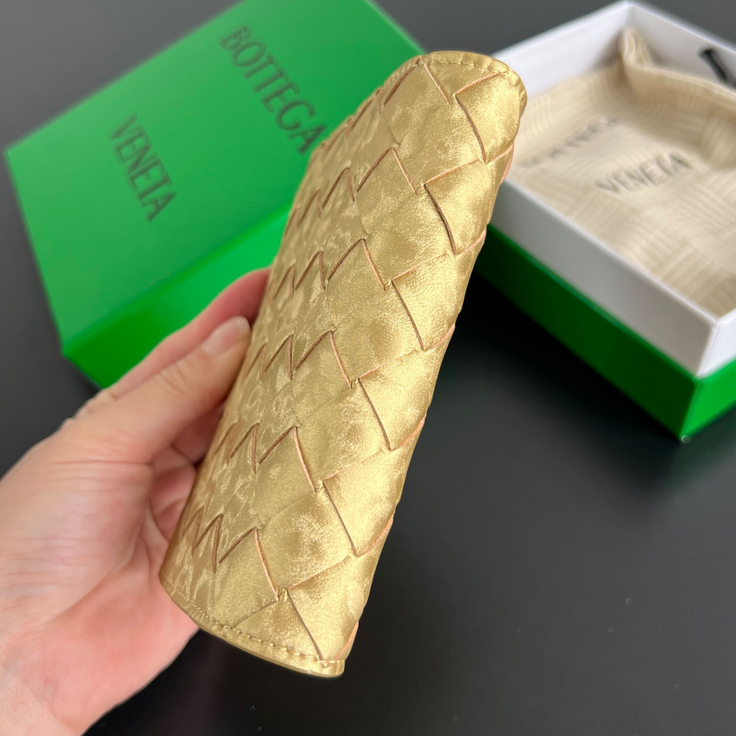 Bottega Veneta Intrecciato Passport Case - DopestKickz