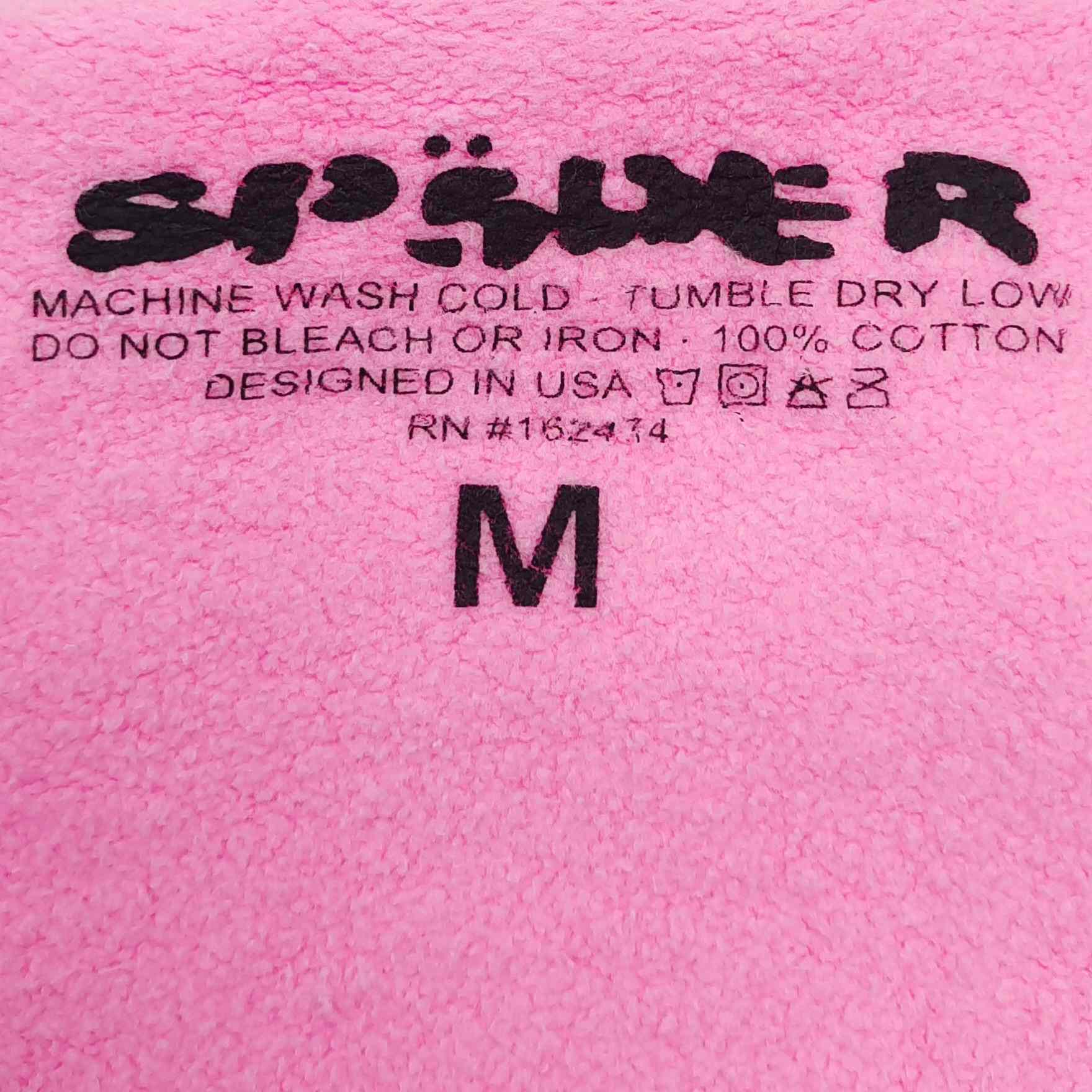 Sp5der OG Web Hoodie 'Pink' - DopestKickz