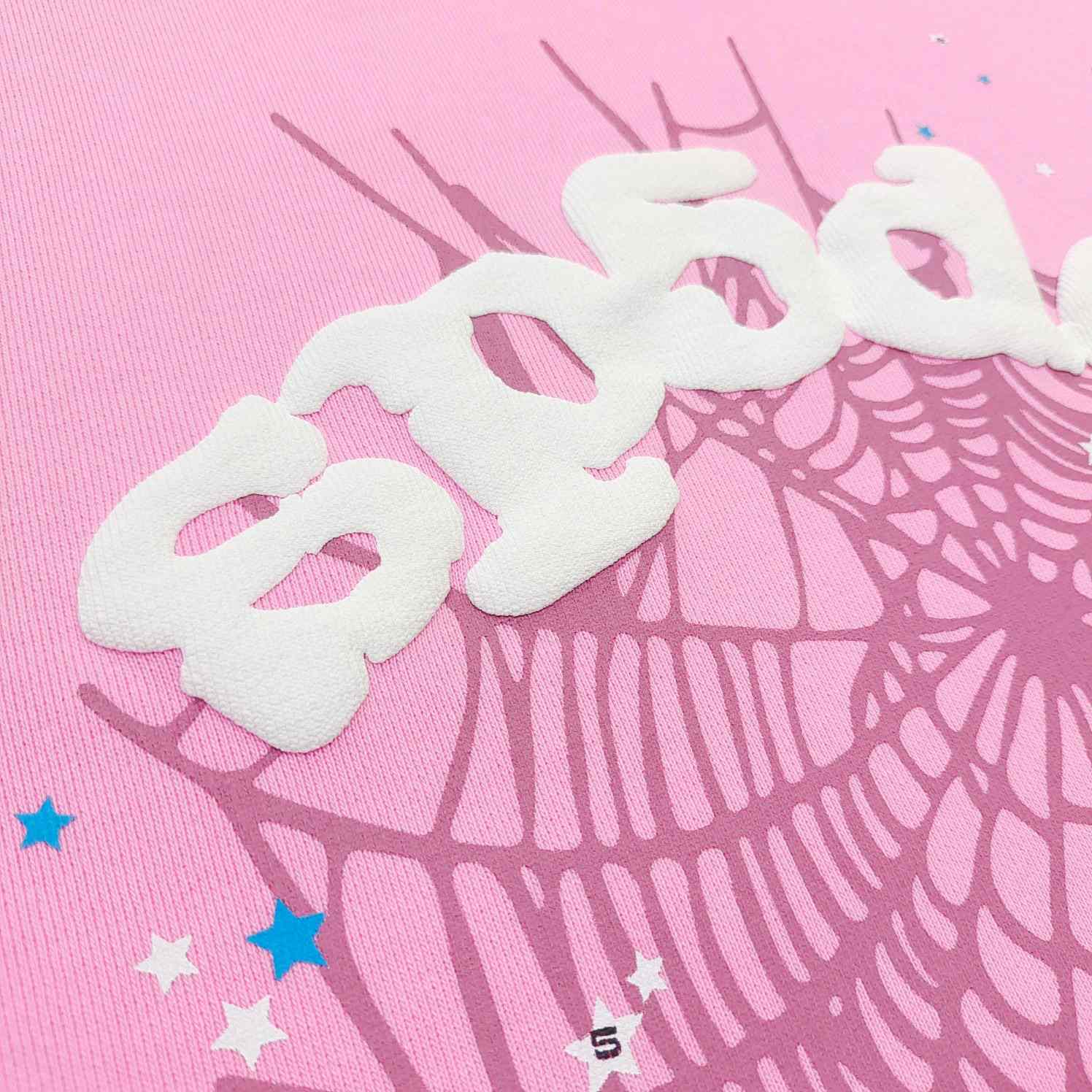 Sp5der OG Web Hoodie 'Pink' - DopestKickz