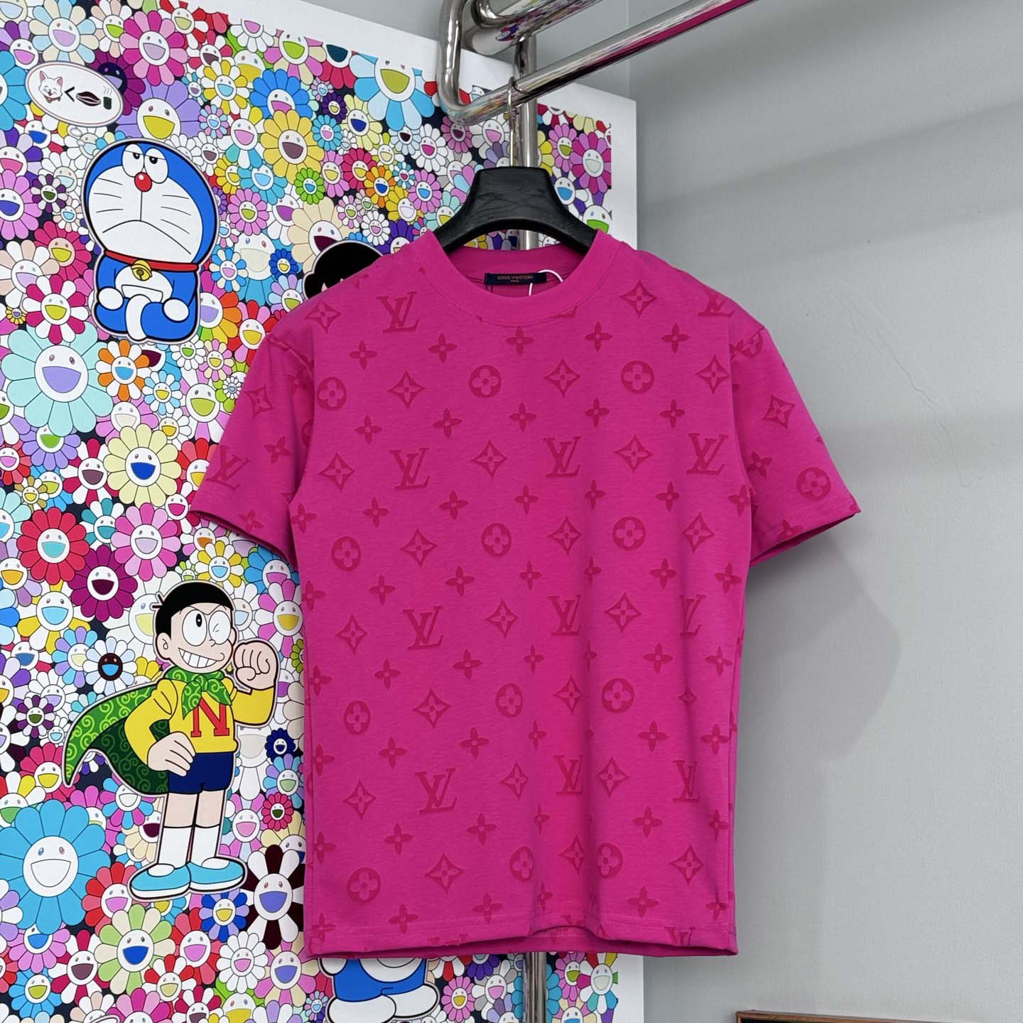 Louis Vuitton Monogram Short-Sleeved Crewneck - DopestKickz