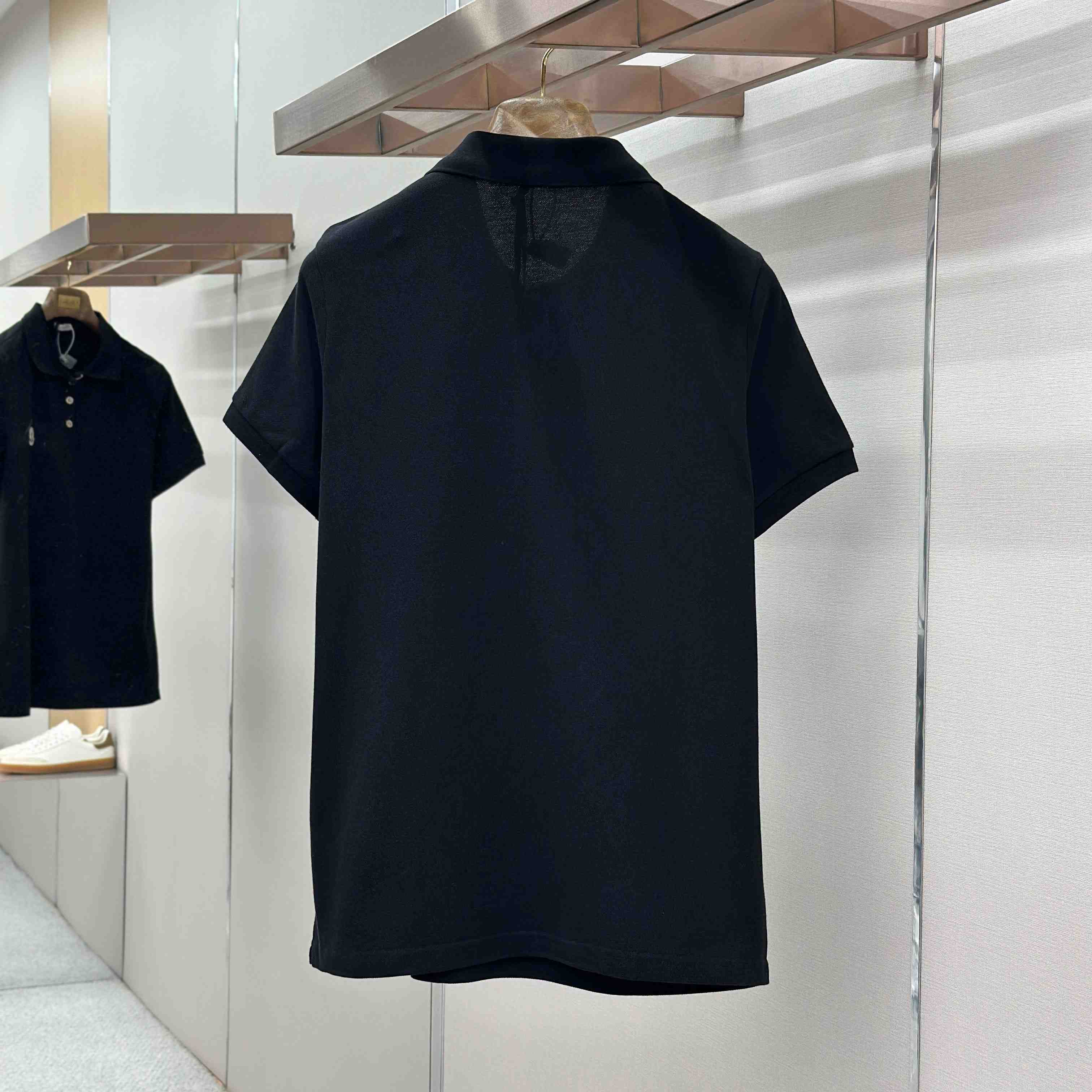 Moncler Logo Patch Cotton Polo Shirt - DopestKickz