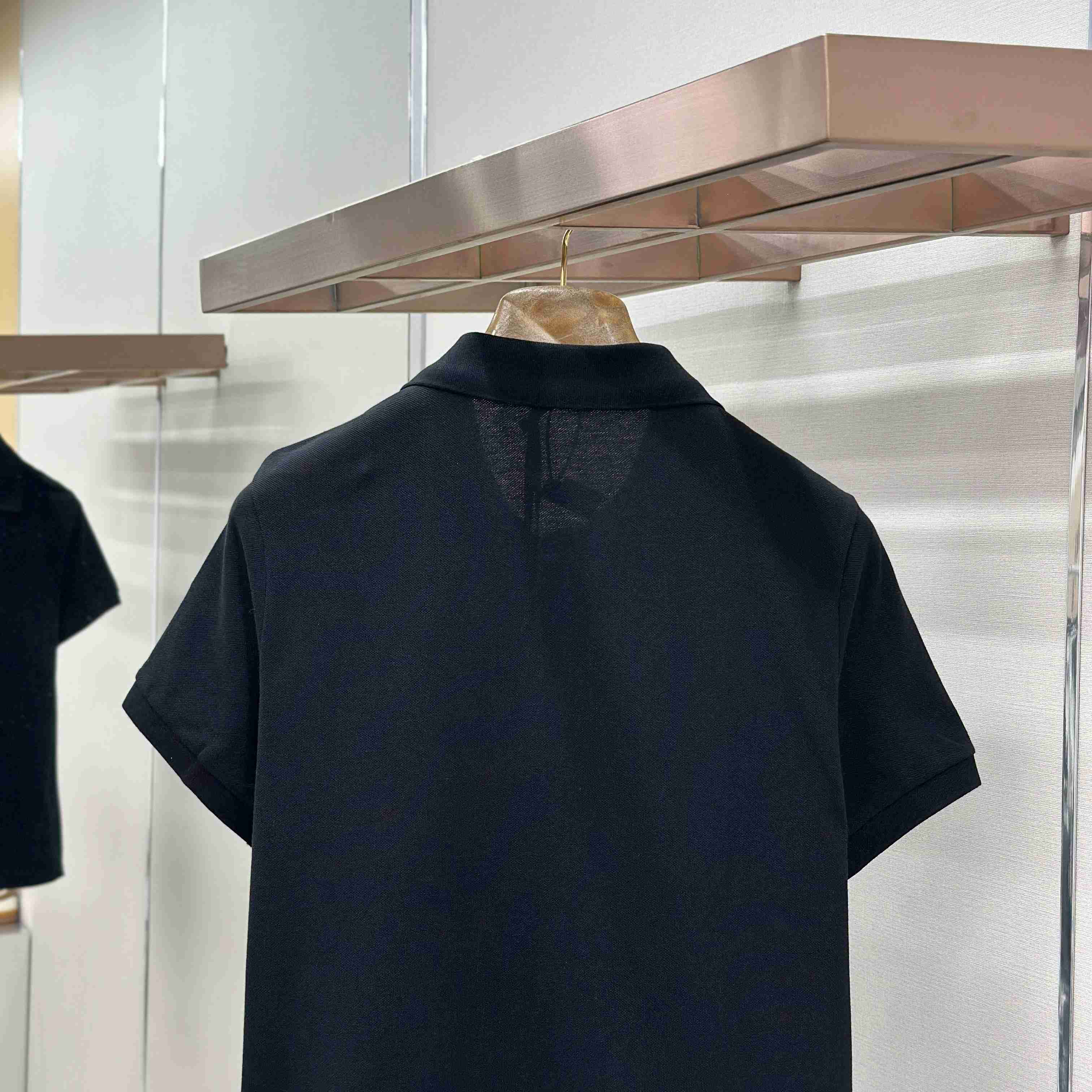 Moncler Logo Patch Cotton Polo Shirt - DopestKickz