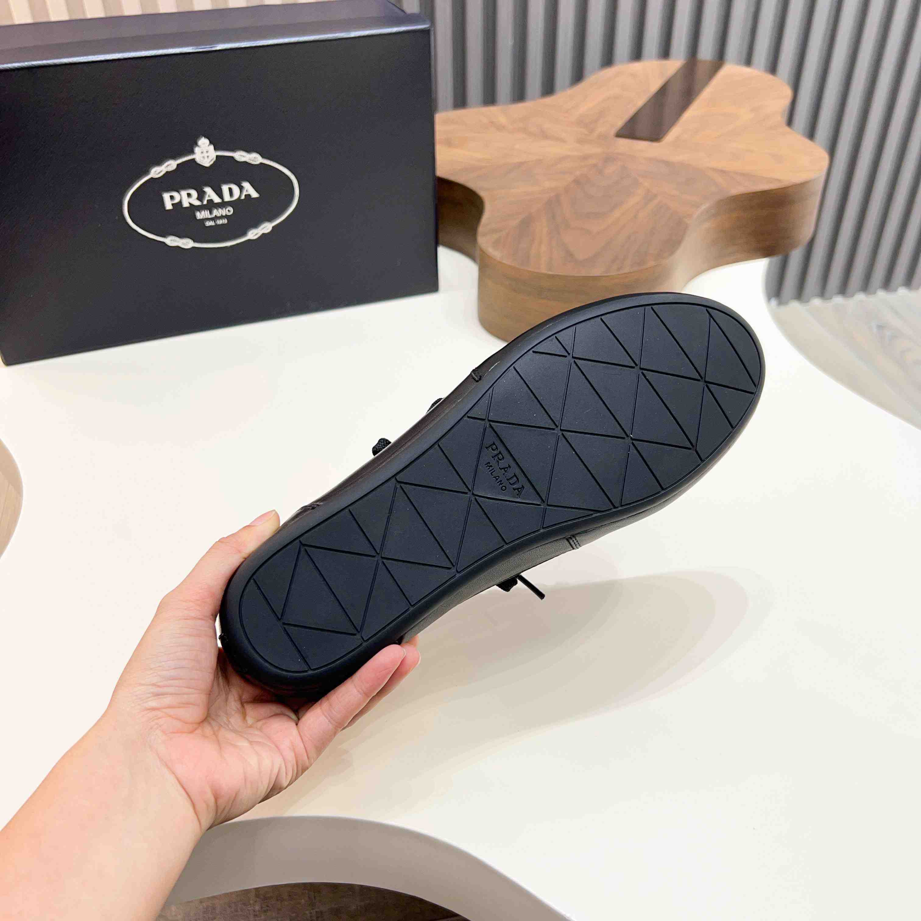 Prada Collapse Leather Sneakers - DopestKickz