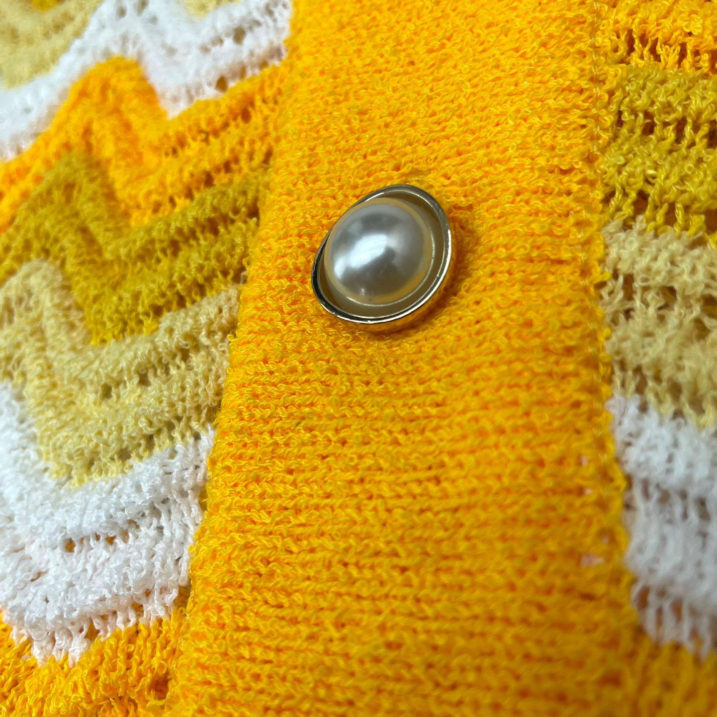 Casablanca Wavy Gradient Open Knit Shirt D009 - DopestKickz