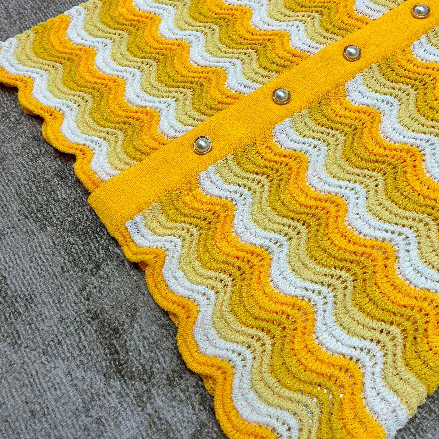 Casablanca Wavy Gradient Open Knit Shirt D009 - DopestKickz