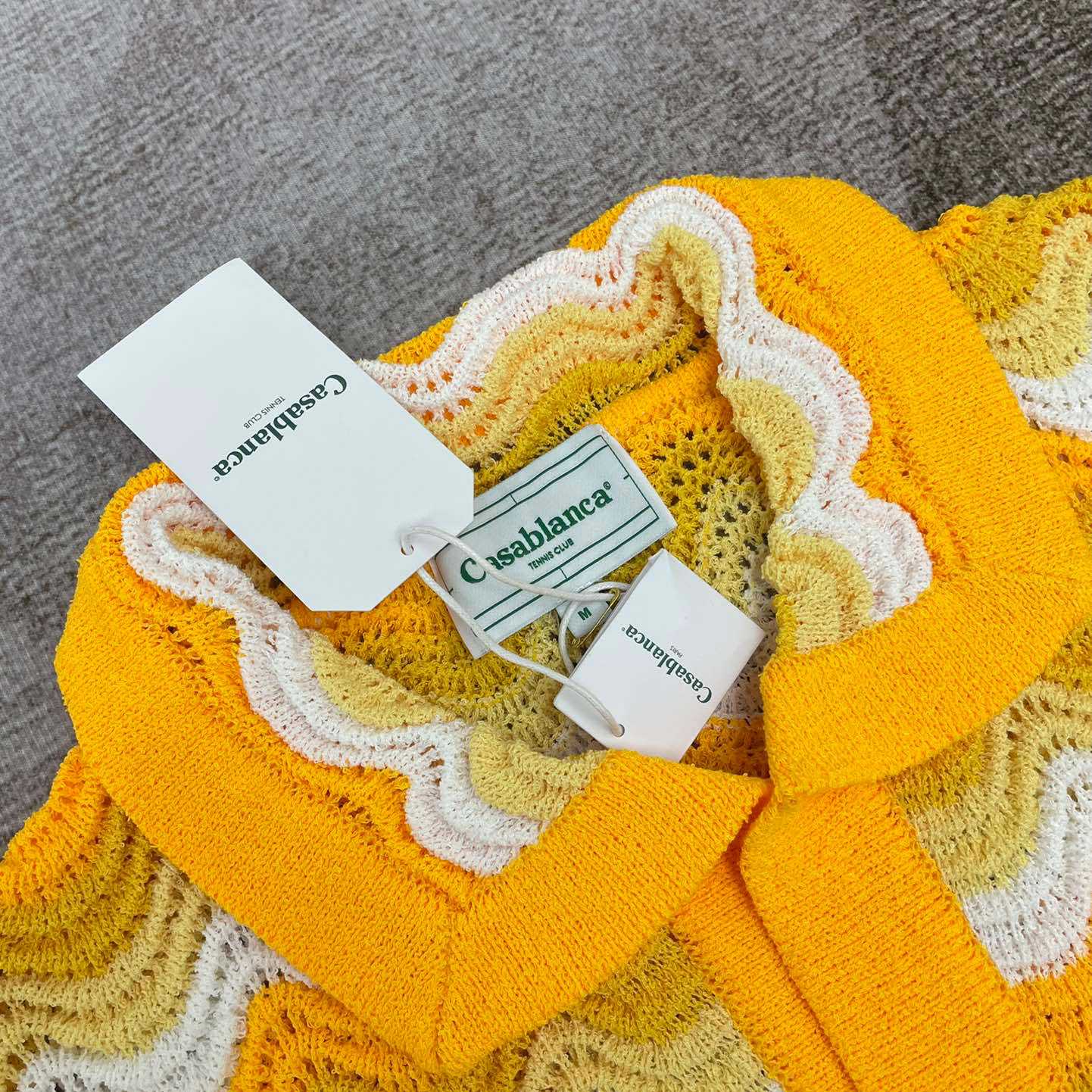 Casablanca Wavy Gradient Open Knit Shirt D009 - DopestKickz