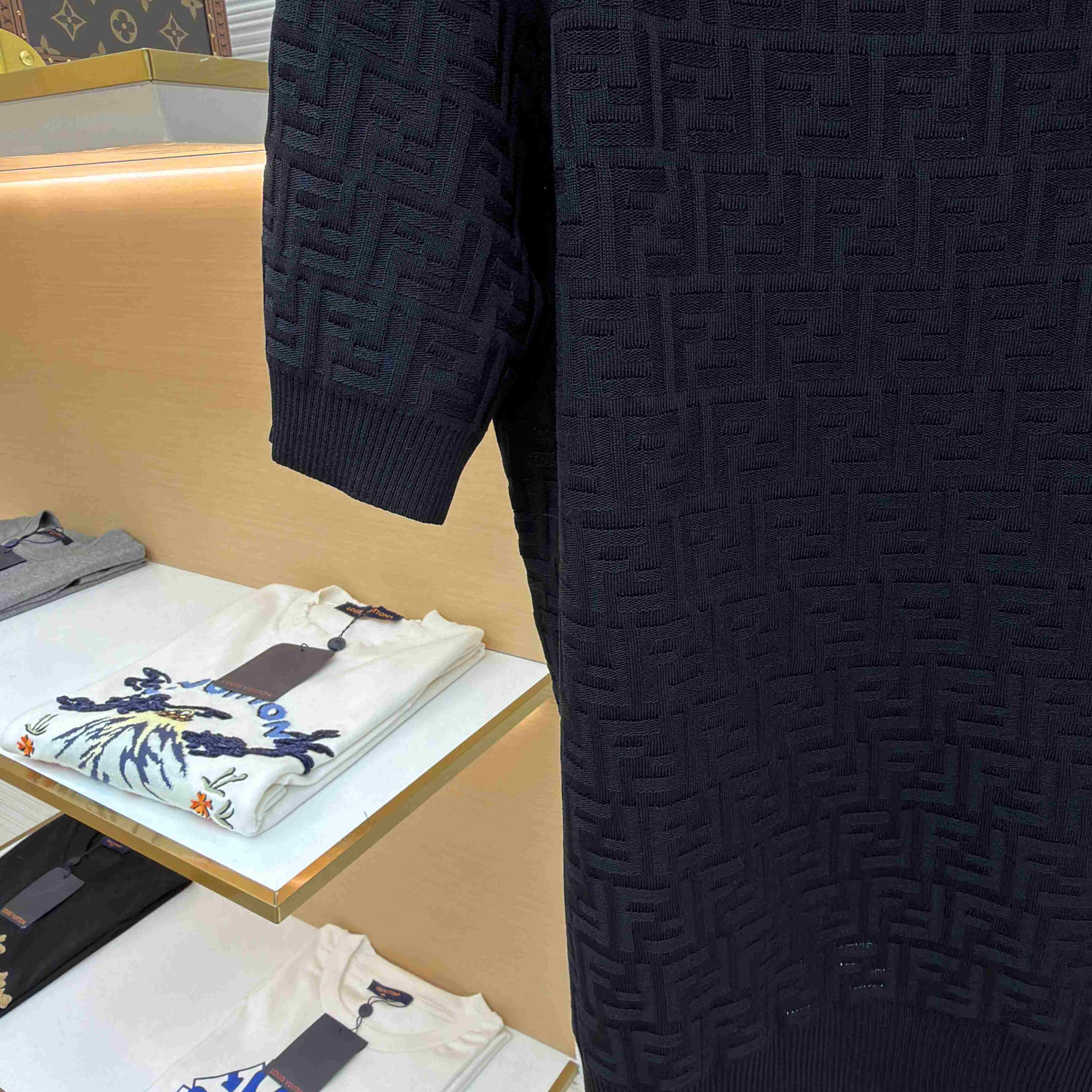 Fendi  Black FF Cotton Pullover - DopestKickz