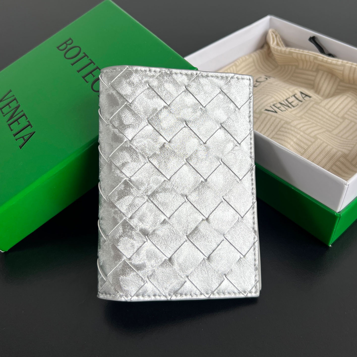 Bottega Veneta Intrecciato Passport Case - DopestKickz