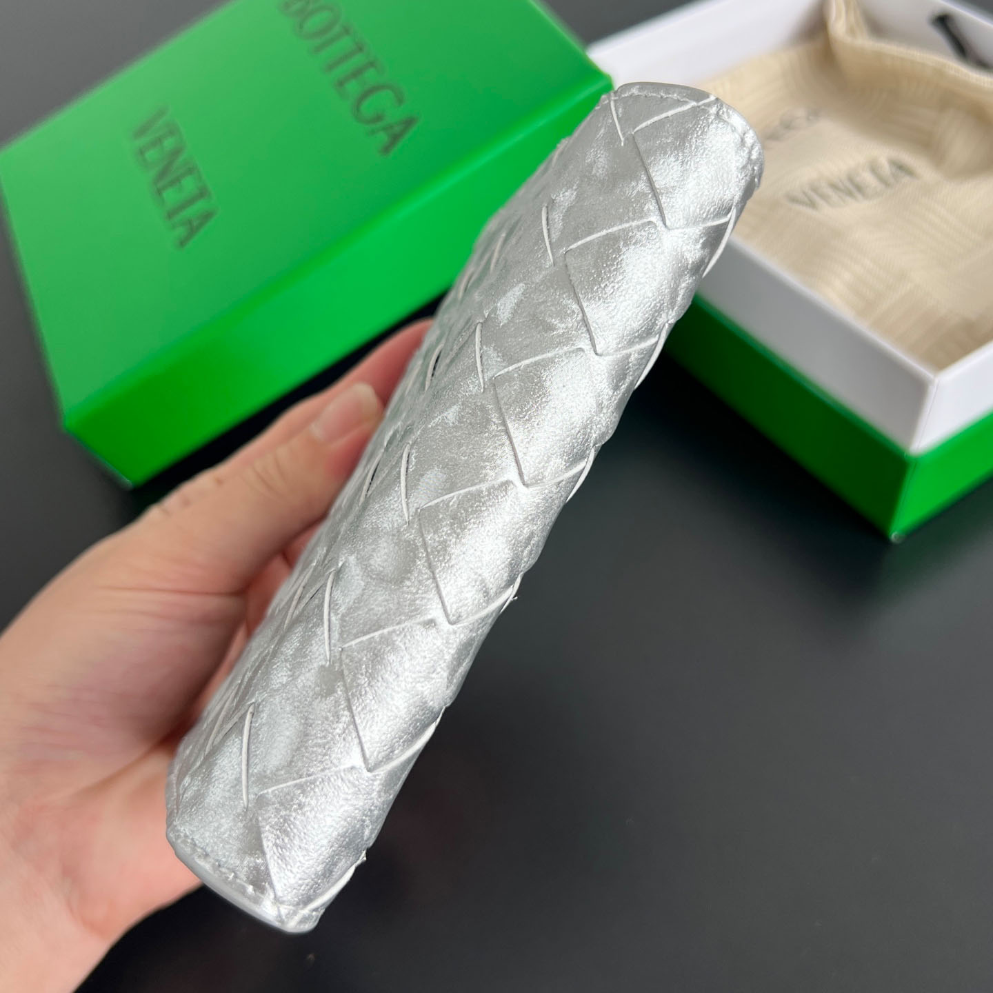 Bottega Veneta Intrecciato Passport Case - DopestKickz