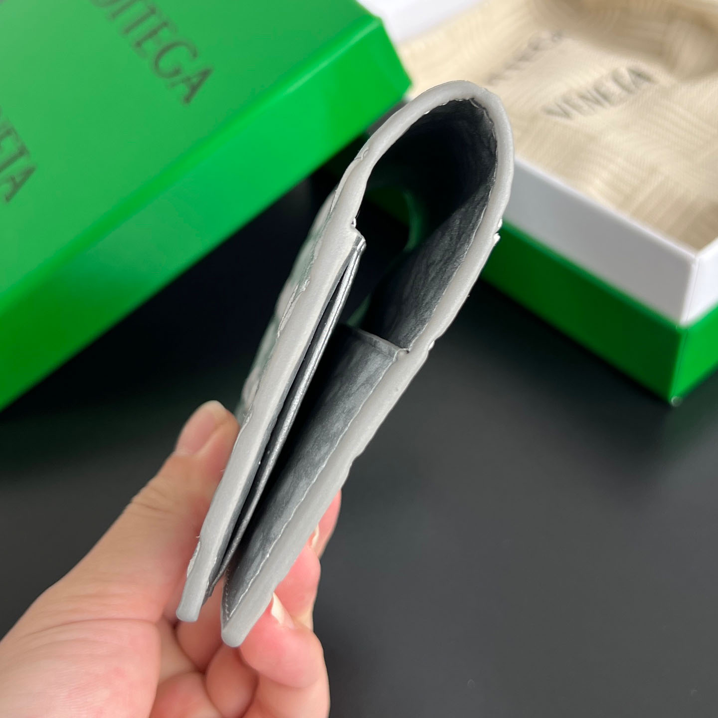 Bottega Veneta Intrecciato Passport Case - DopestKickz