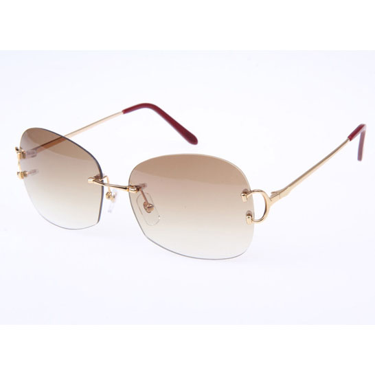 Cartier CT 4193829 Sunglasses In Gold Gradient Brown - DopestKickz