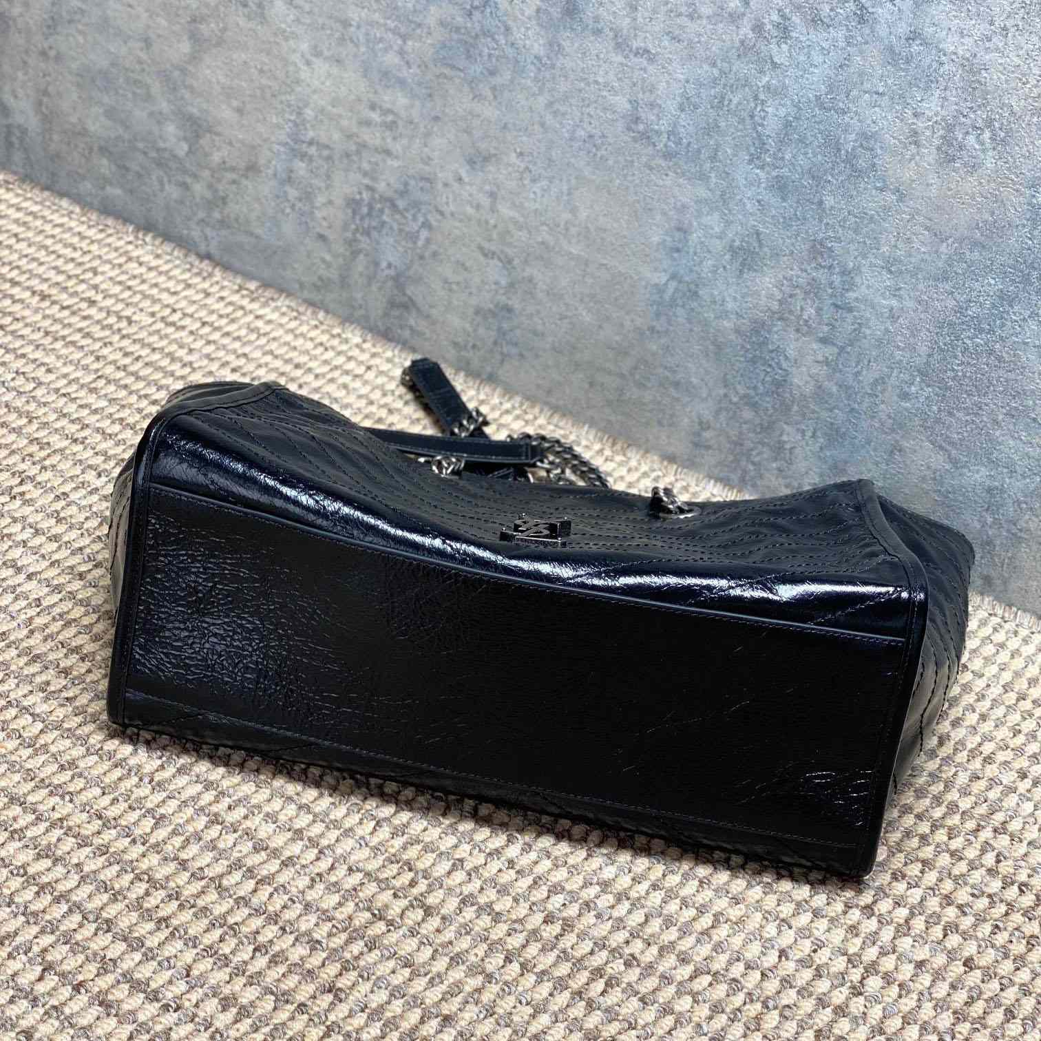 Saint Laurent Niki Textured-Leather Tote - DopestKickz