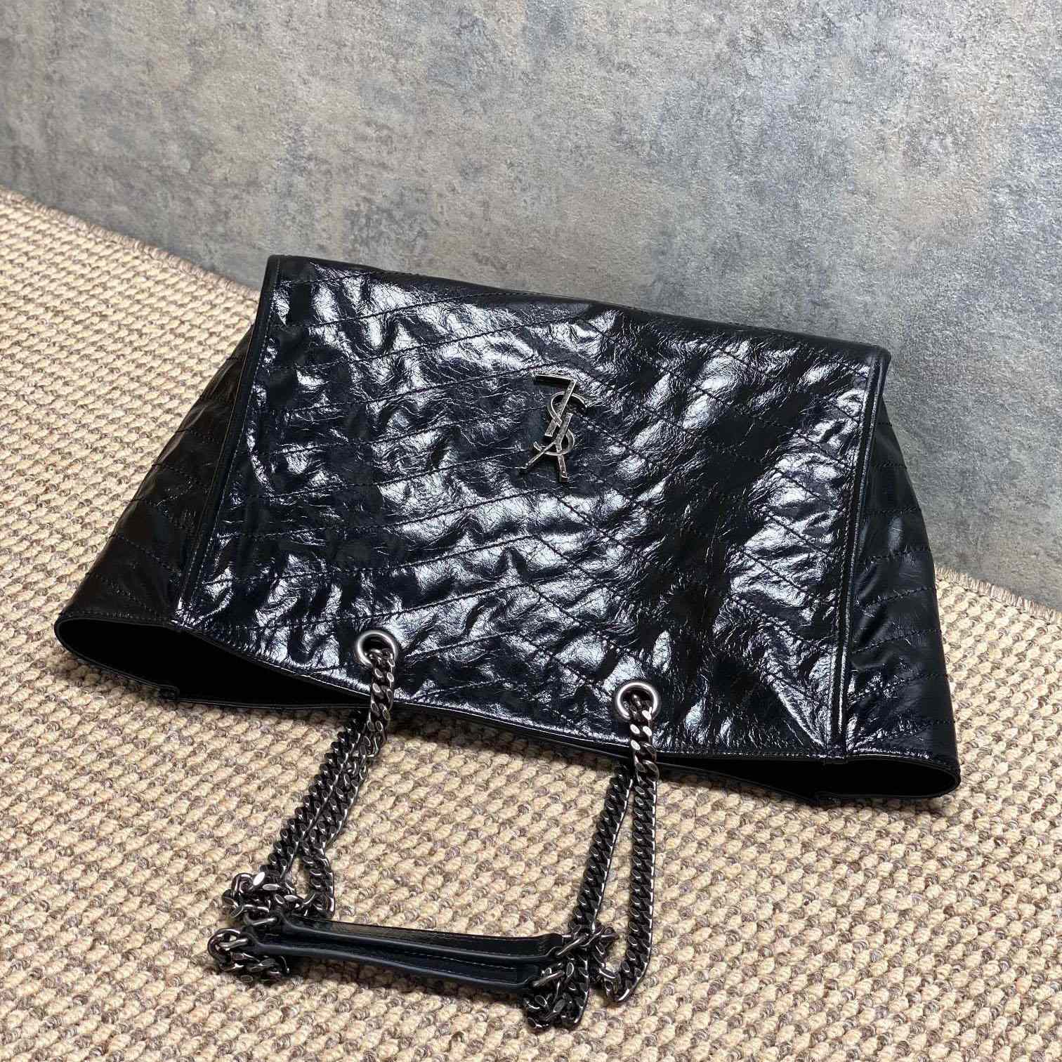 Saint Laurent Niki Textured-Leather Tote - DopestKickz